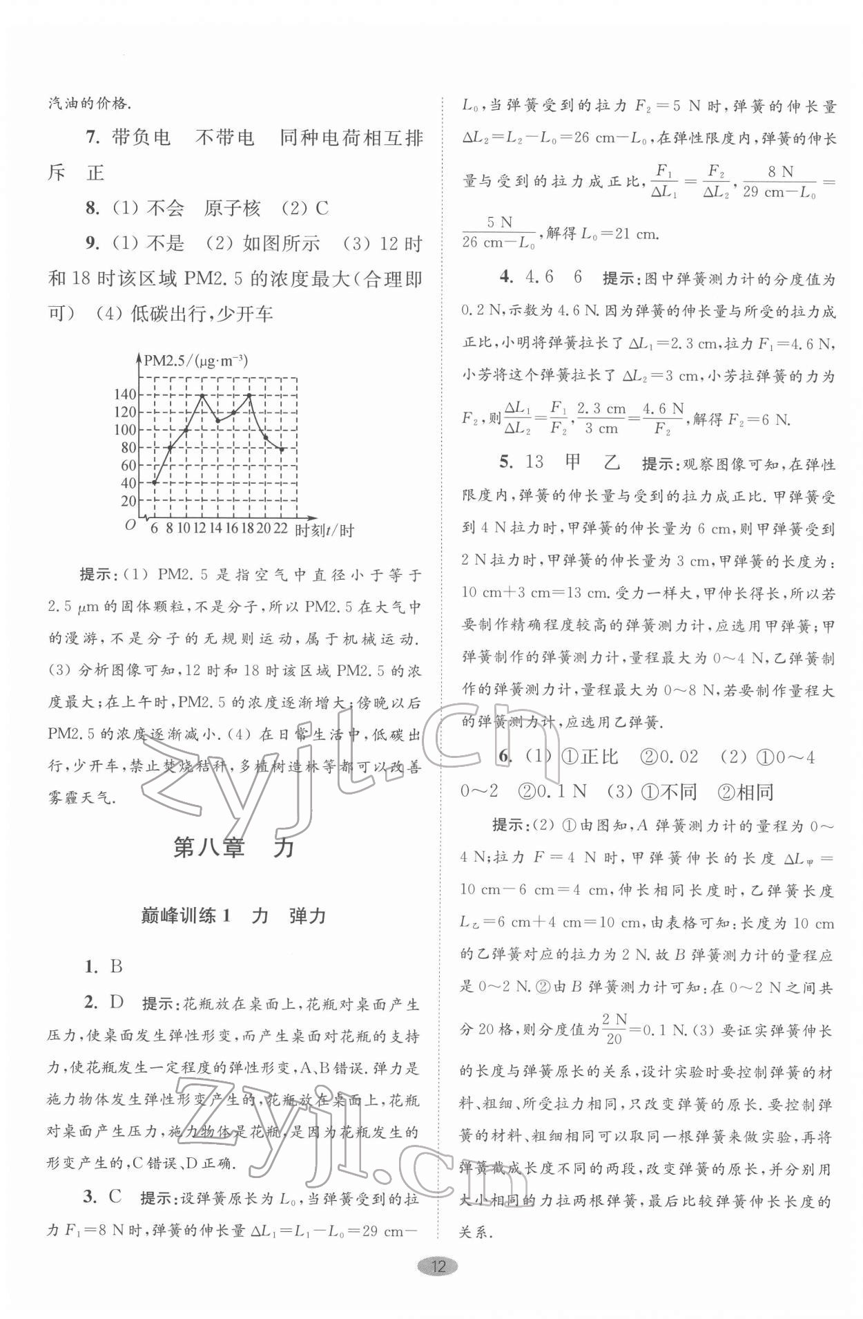 2022年初中物理小題狂做八年級下冊蘇科版巔峰版 第12頁