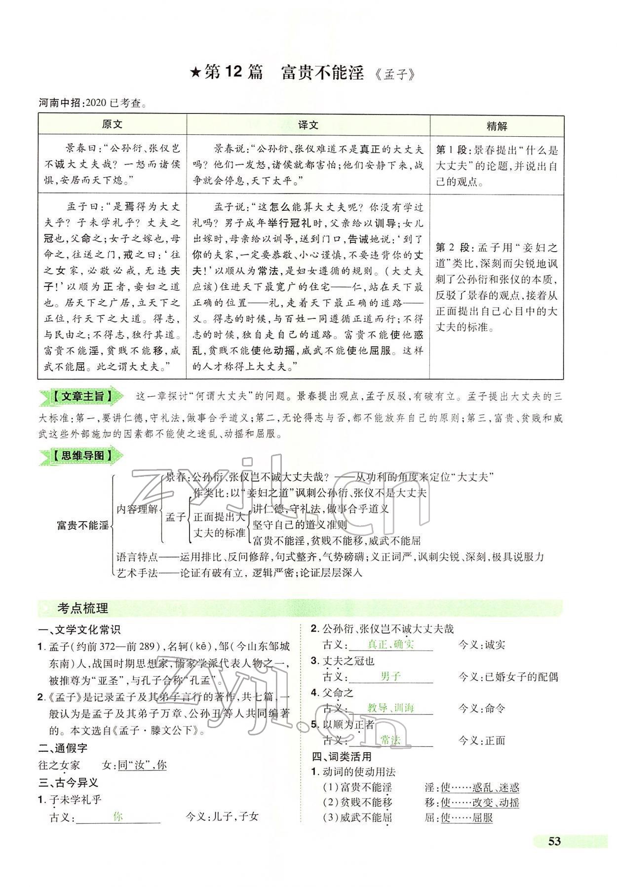 2022年國華教育中考奪冠語文河南專版 第53頁
