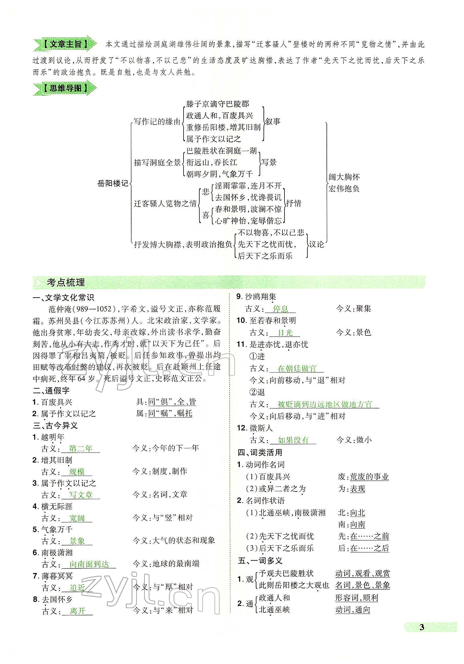 2022年國華教育中考奪冠語文河南專版 第3頁