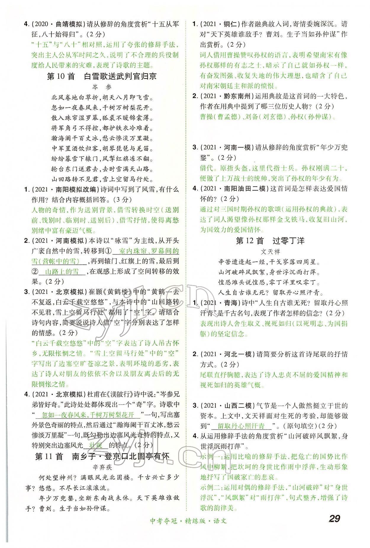 2022年國華教育中考奪冠語文河南專版 第29頁