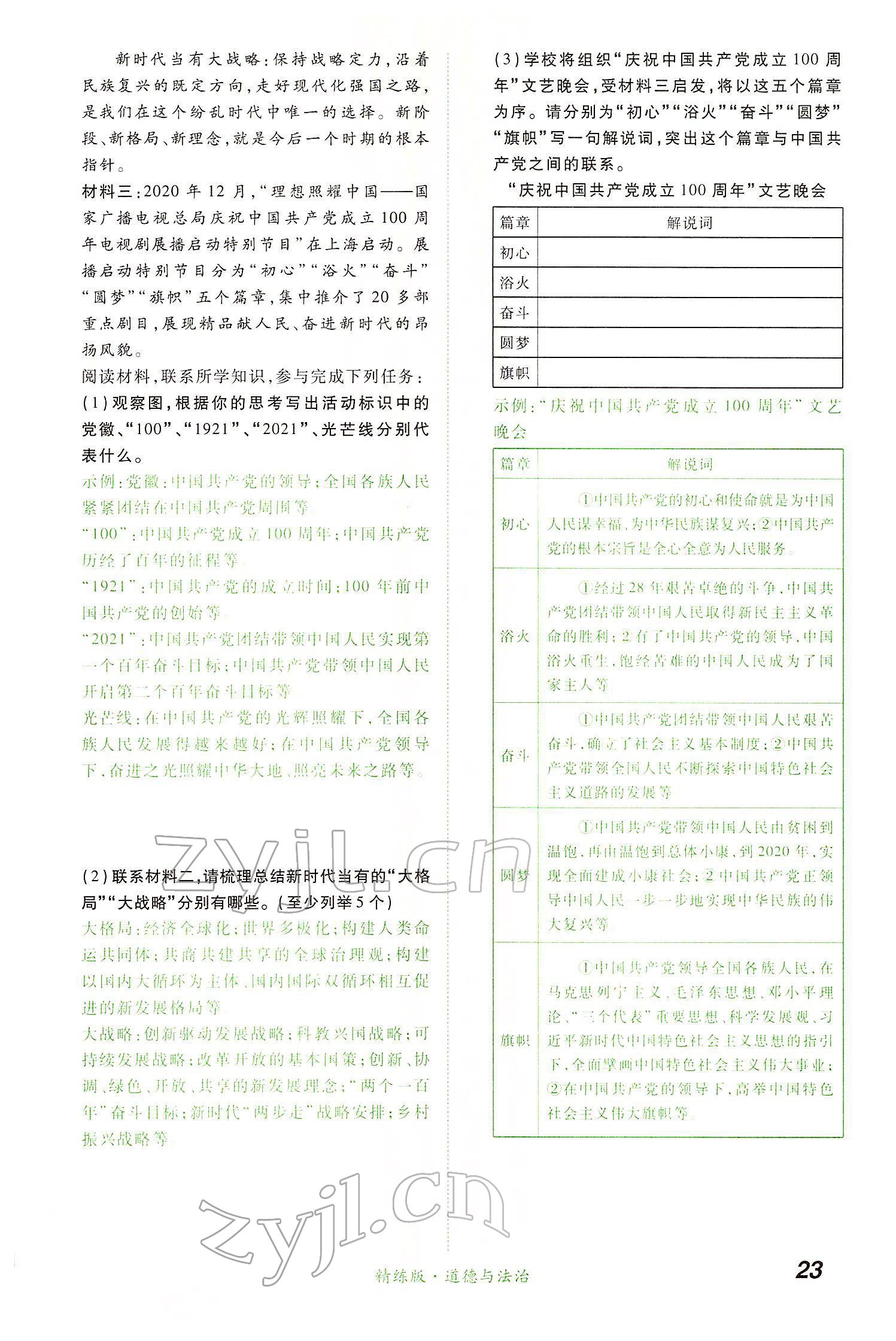 2022年國華教育中考奪冠道德與法治河南專版 第23頁