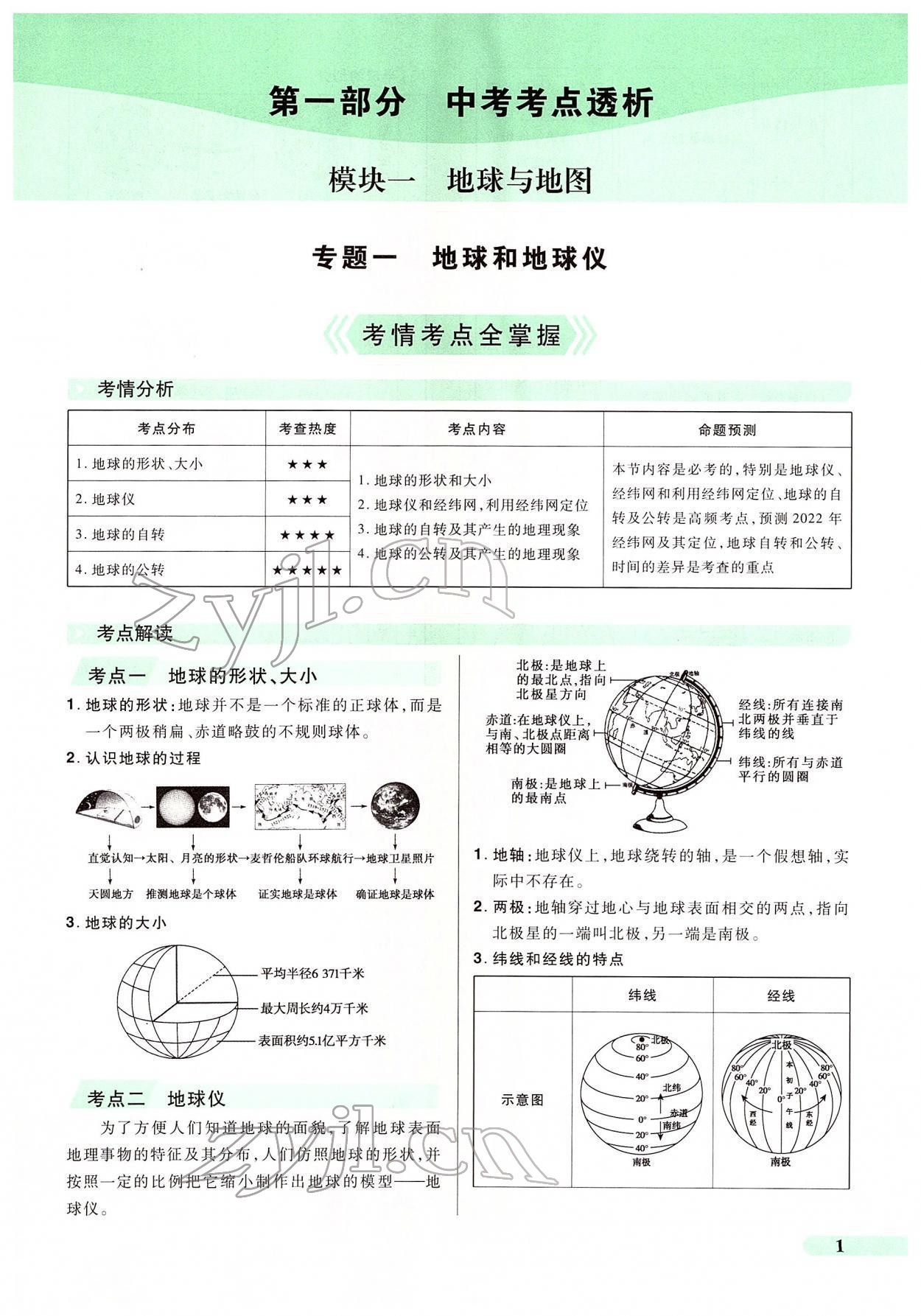 2022年國華教育中考奪冠地理河南專版 第1頁