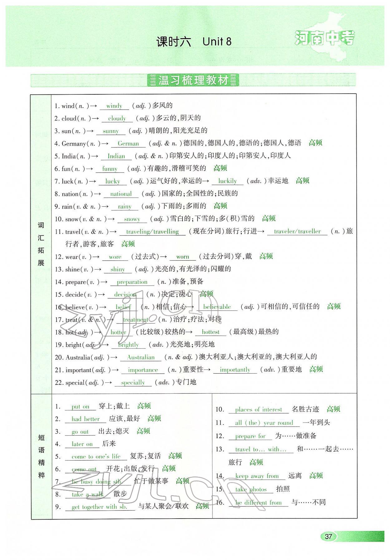 2022年河南中考命題非常解讀英語課標(biāo)版 第37頁