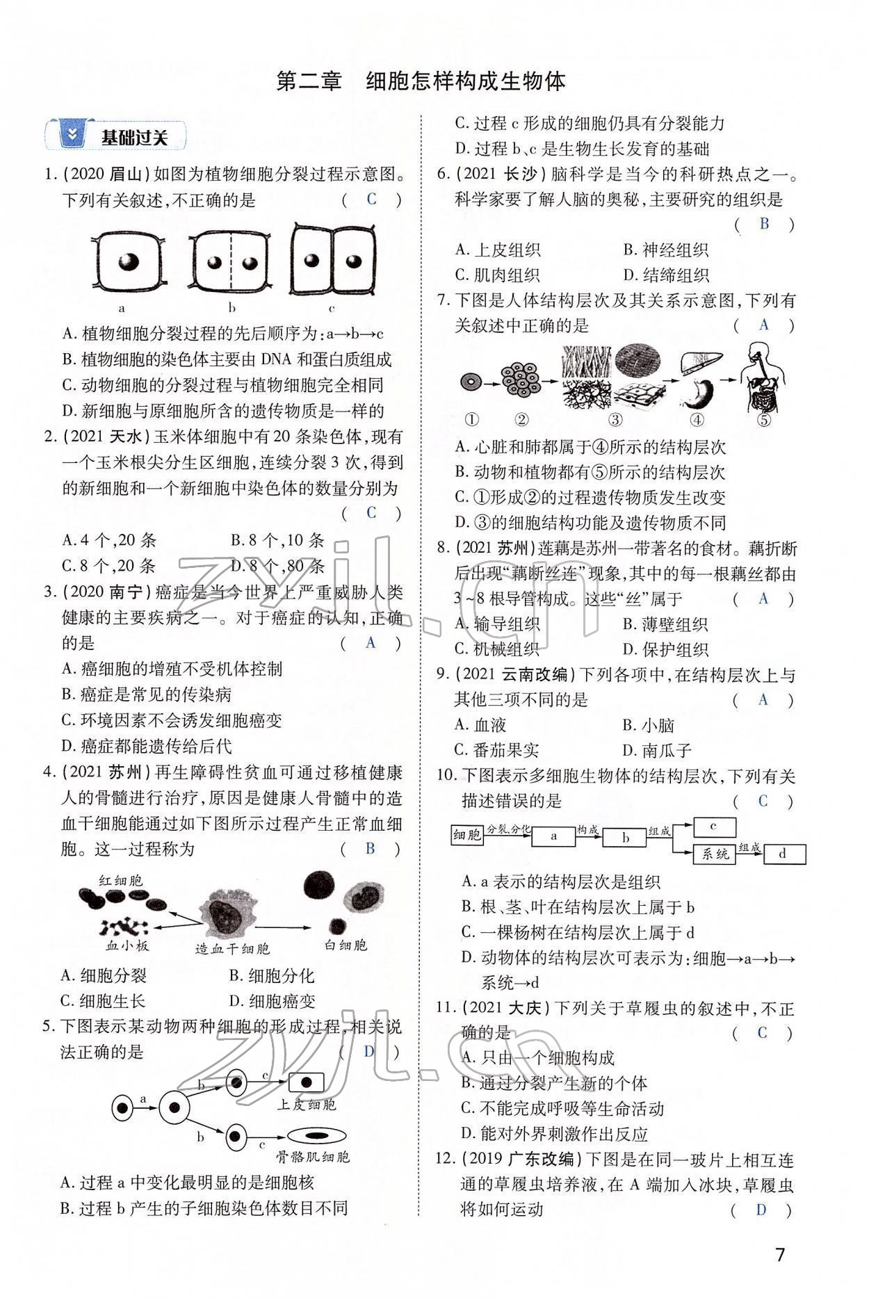2022年河南中考第一輪總復(fù)習(xí)一本全生物 第7頁