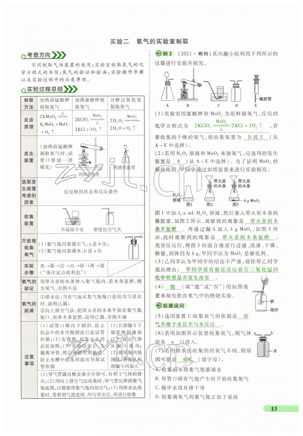 2022年國華教育中考奪冠化學河南專版 第13頁