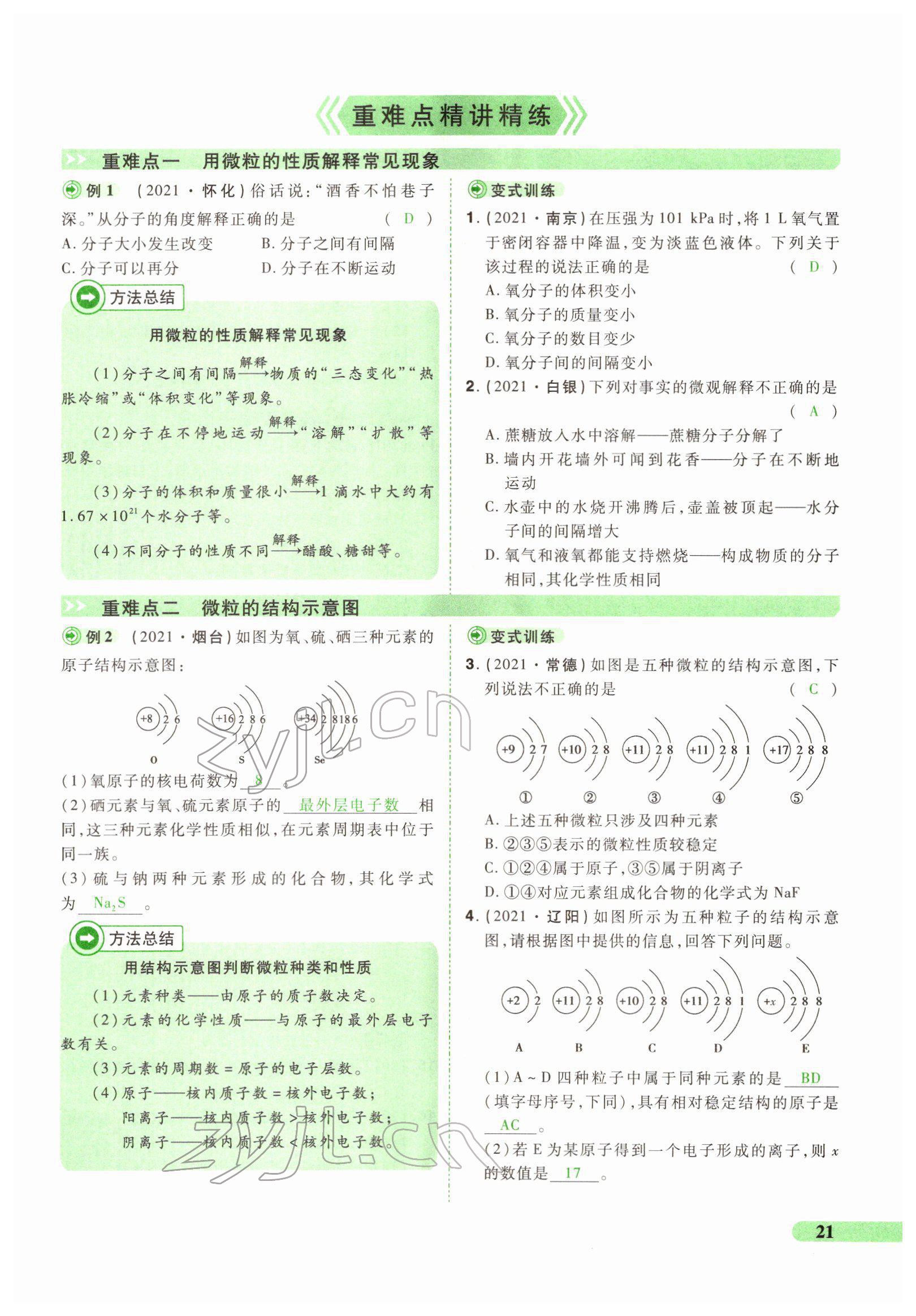 2022年國華教育中考奪冠化學河南專版 第21頁