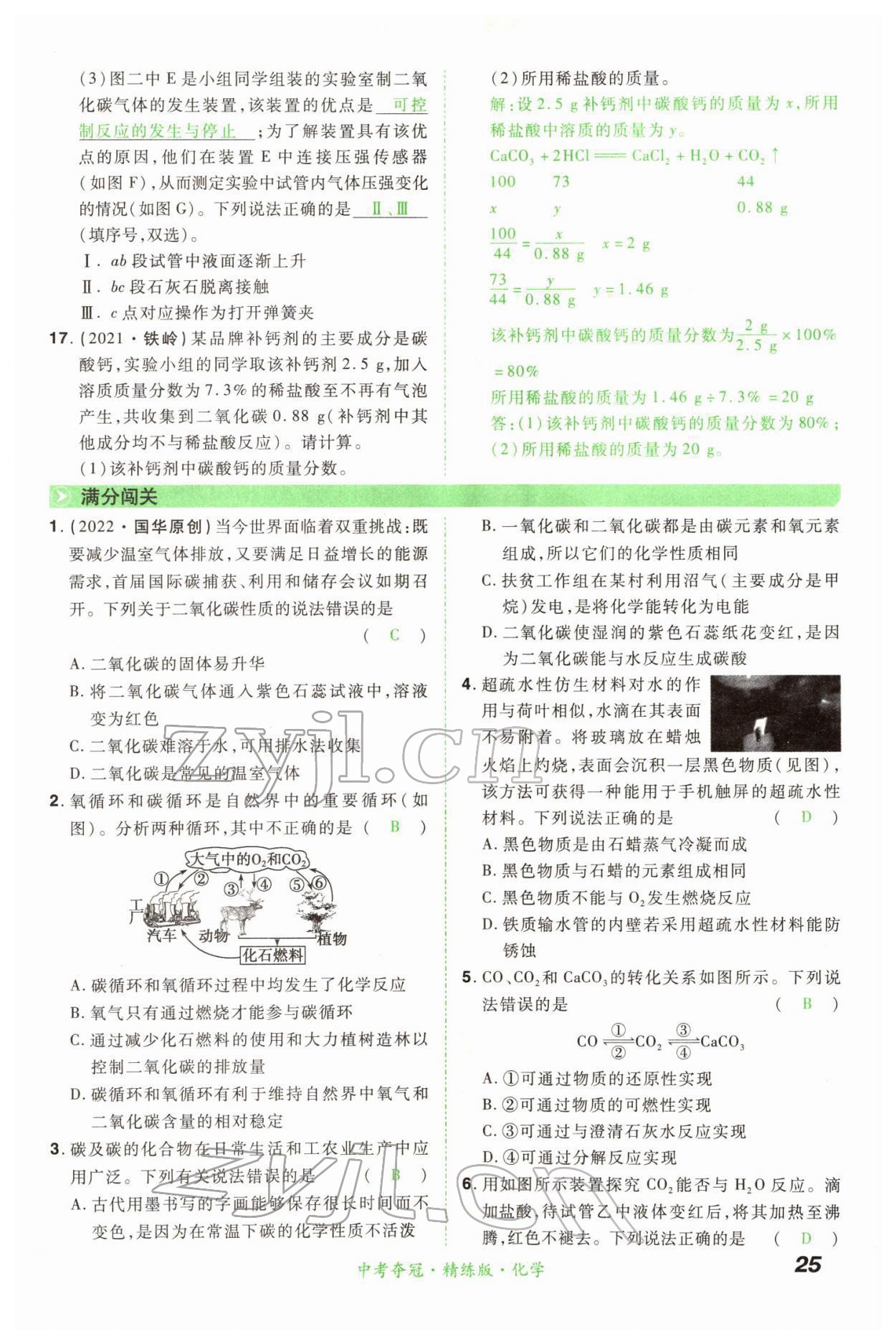2022年國華教育中考奪冠化學河南專版 第25頁