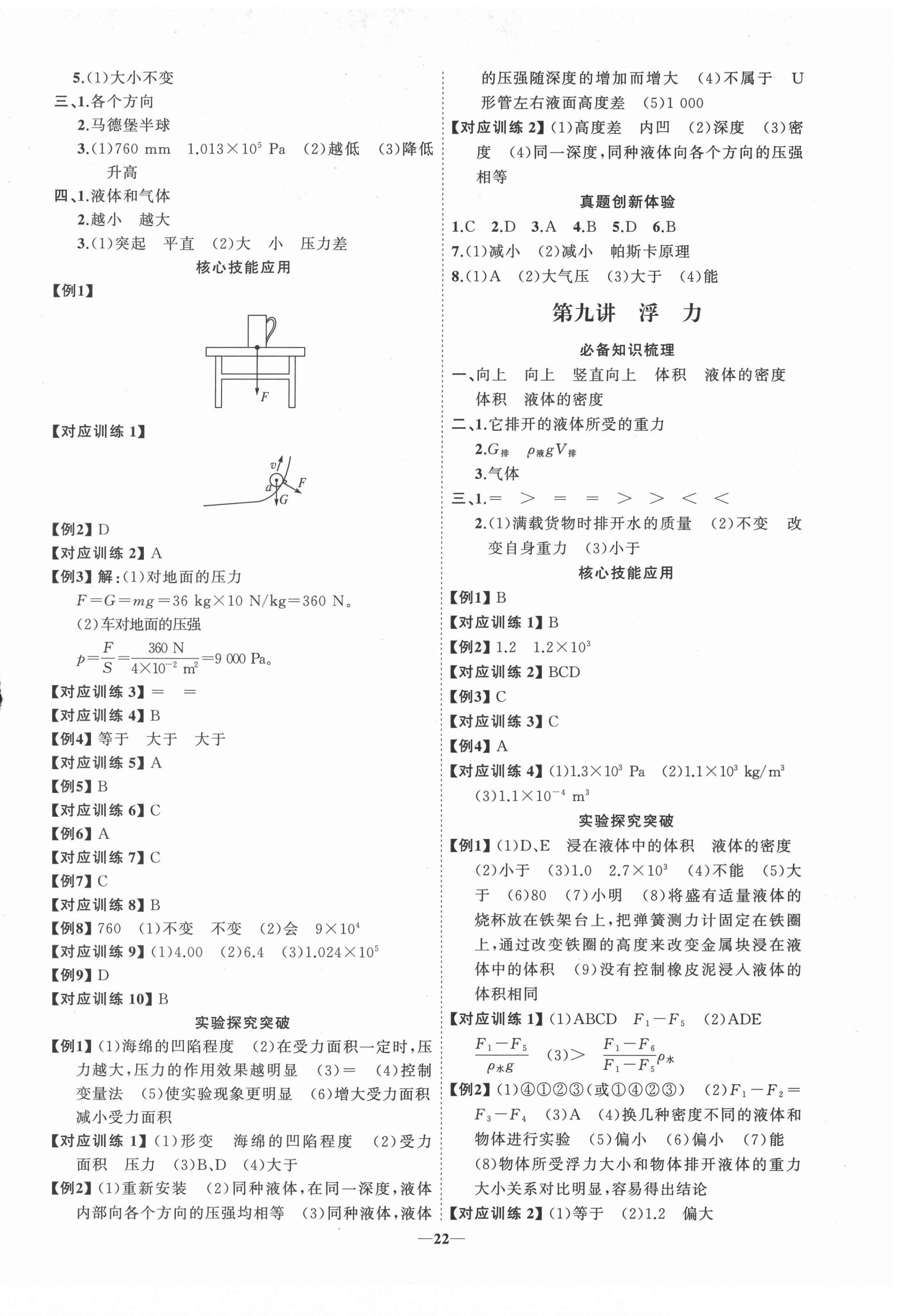 2022年初中總復(fù)習(xí)手冊山東人民出版社物理 第6頁