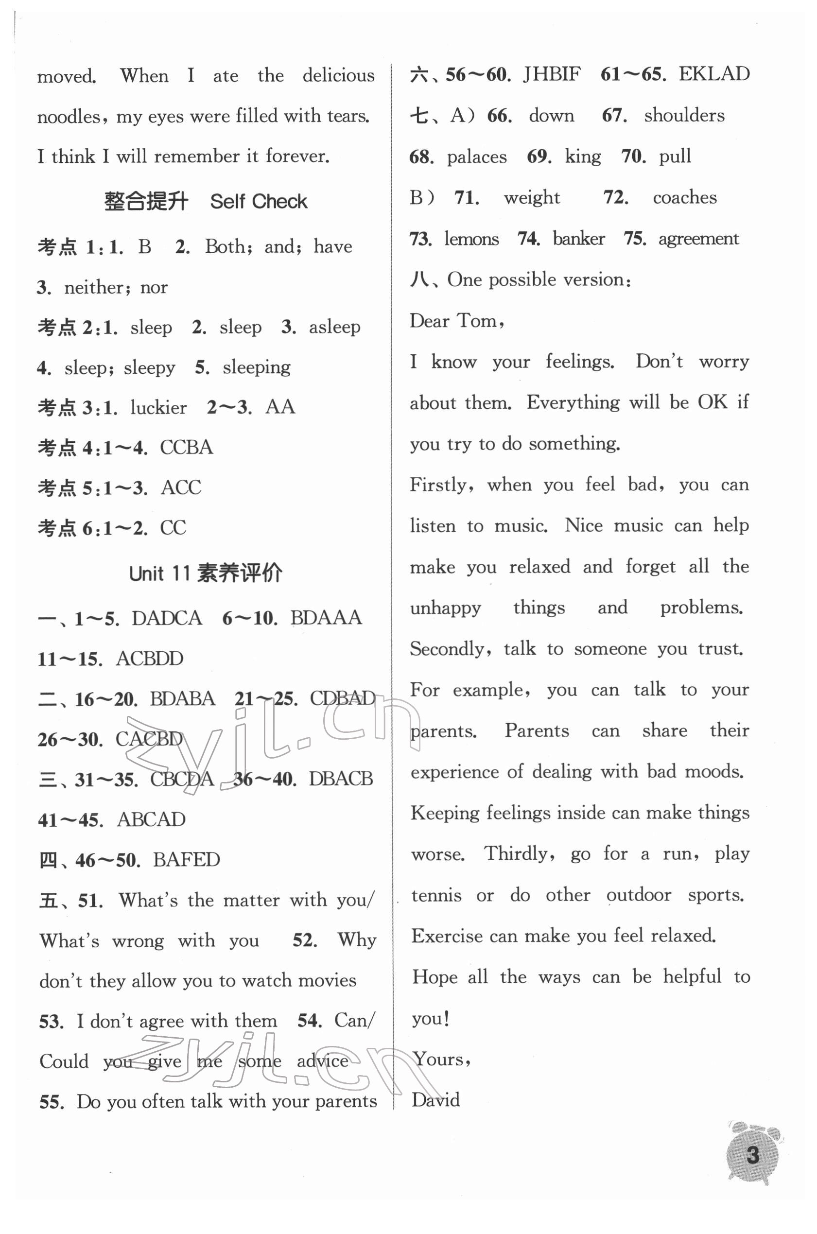 2022年通城學(xué)典課時(shí)作業(yè)本九年級(jí)英語下冊(cè)人教版 第3頁