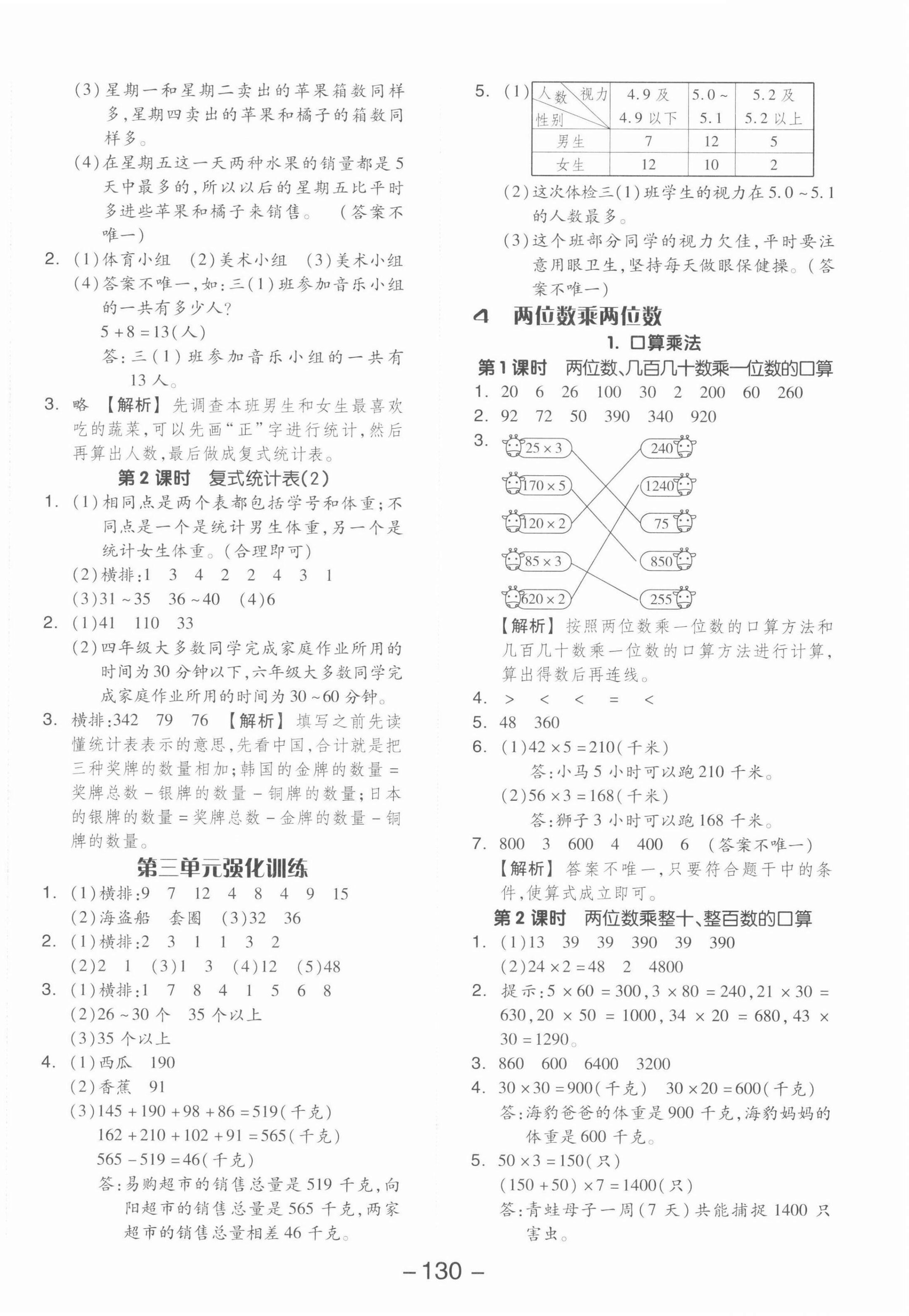 2022年全品学练考三年级数学下册人教版 第6页