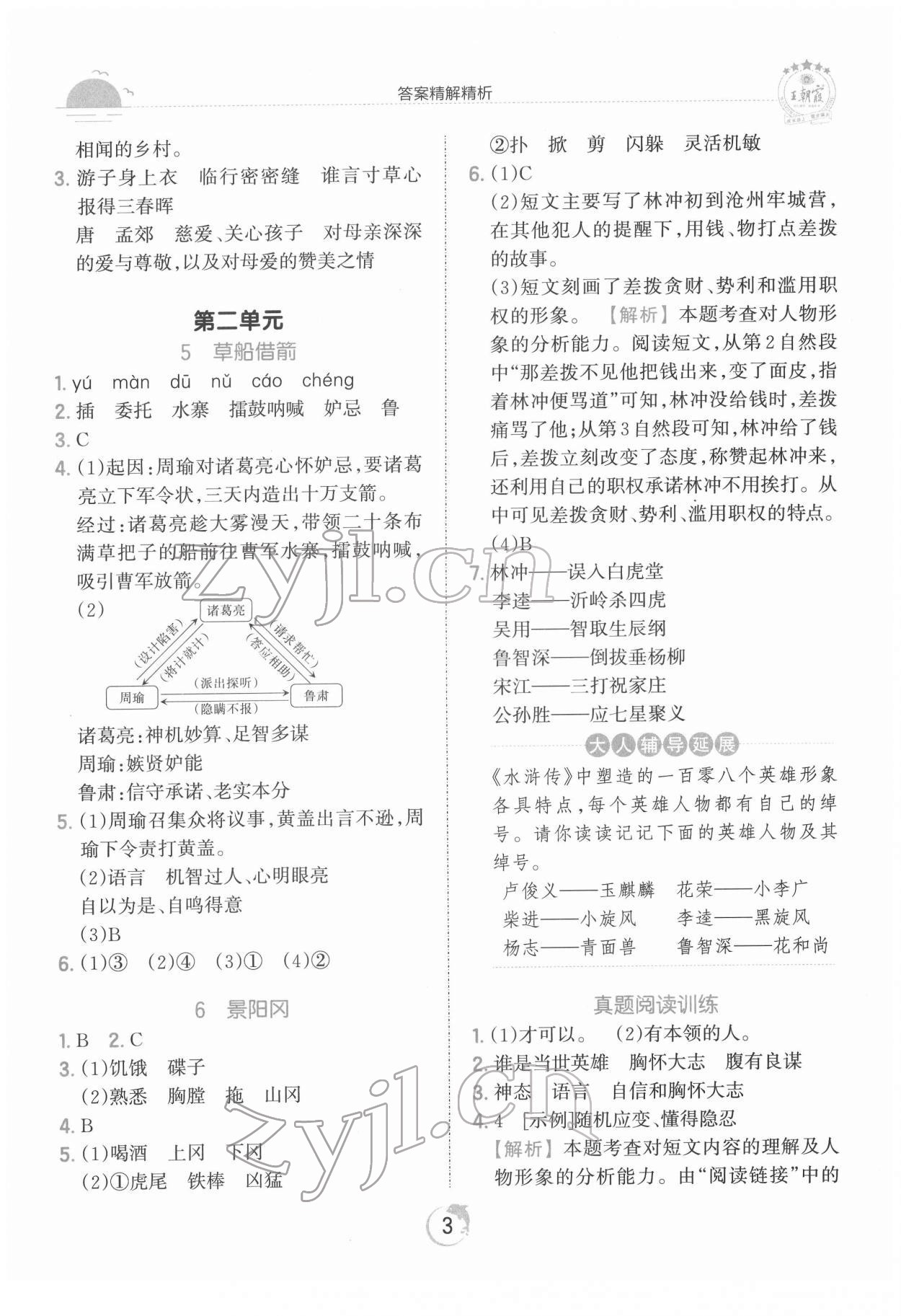 2022年王朝霞德才兼?zhèn)渥鳂I(yè)創(chuàng)新設計五年級語文下冊人教版 第3頁