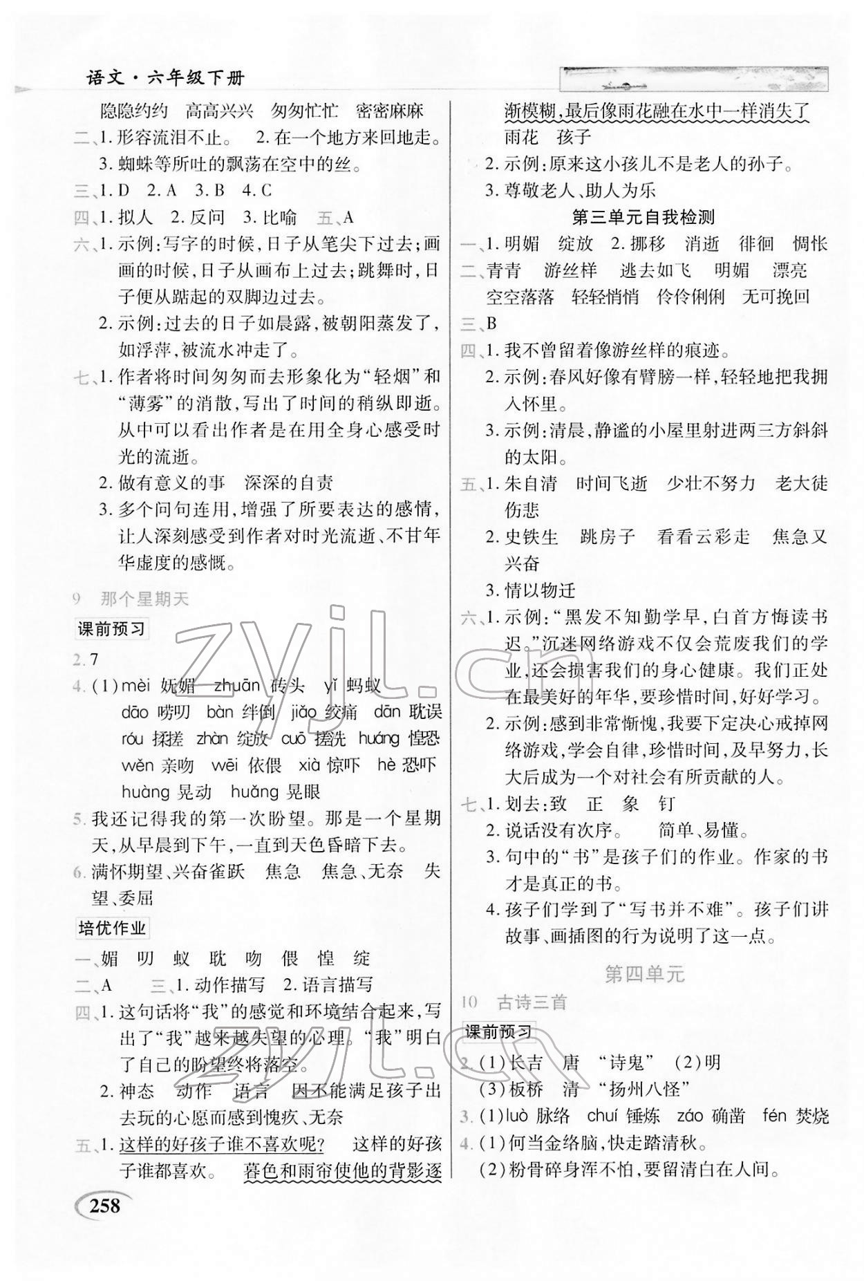 2022年新世紀(jì)英才引探練創(chuàng)英才教程六年級語文下冊人教版 第4頁