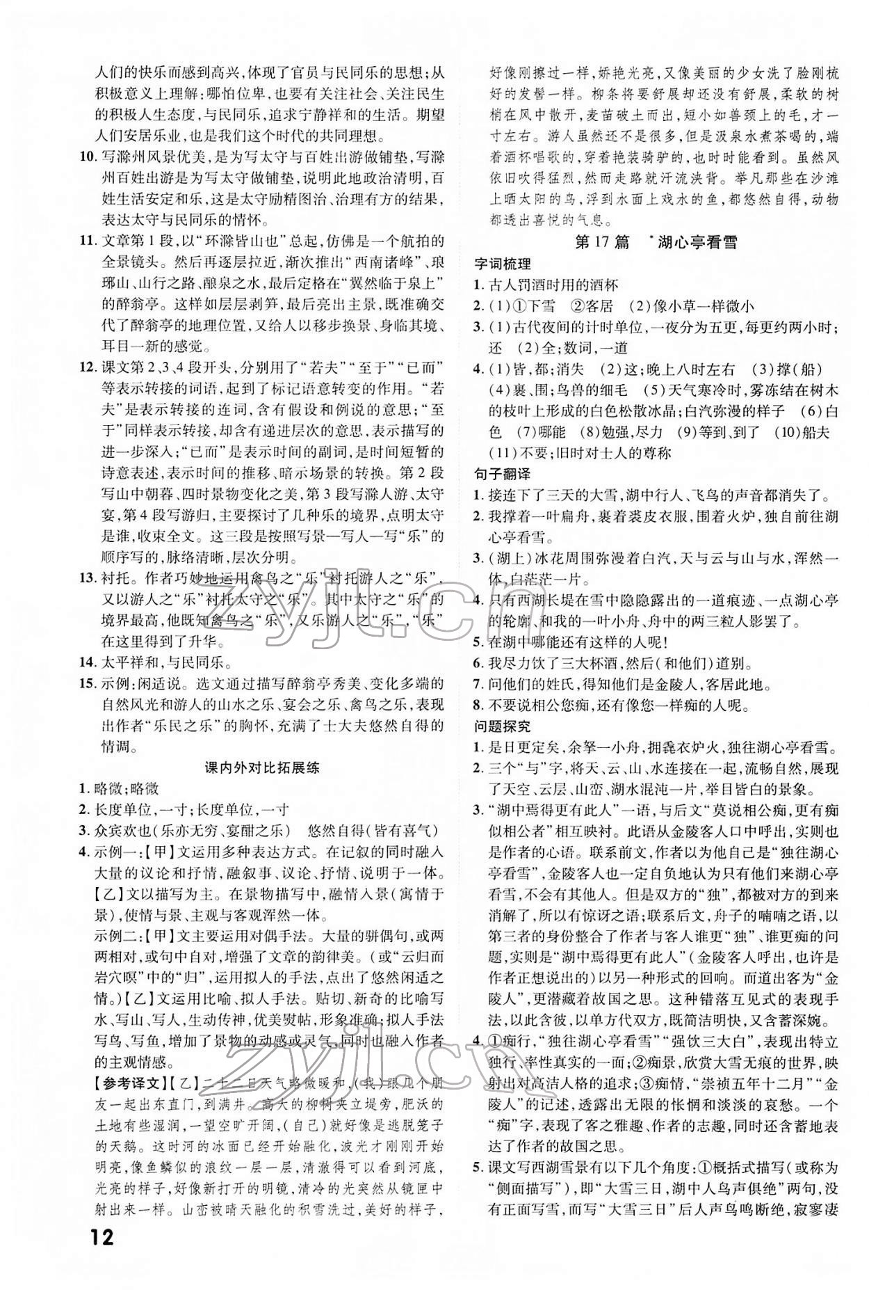 2022年練客中考提優(yōu)方案語(yǔ)文安徽專版 第12頁(yè)