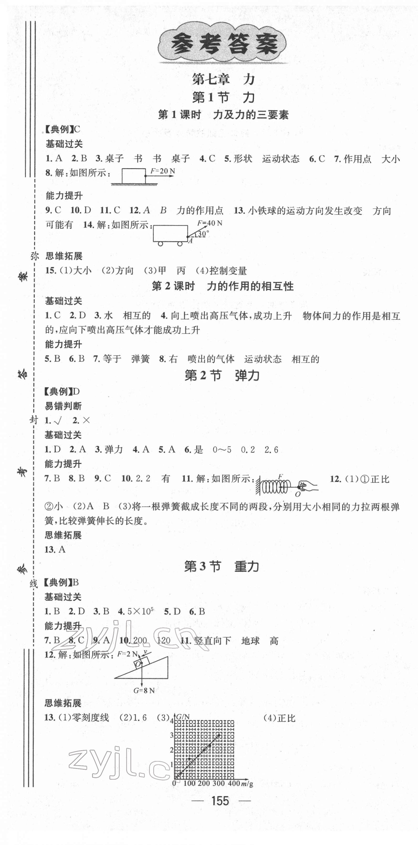 2022年名师测控八年级物理下册人教版 第1页