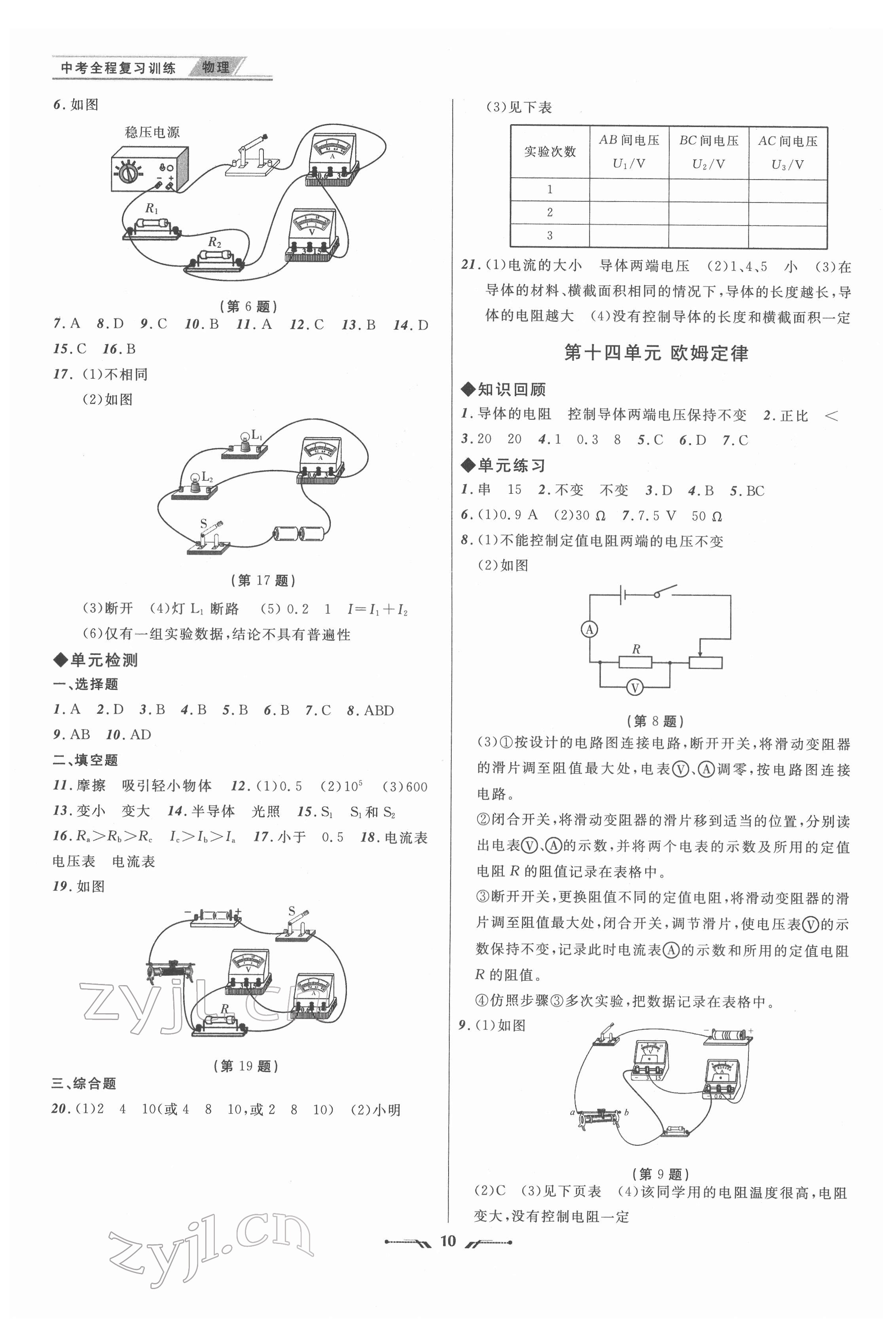 2022年中考全程復(fù)習(xí)訓(xùn)練物理大連專版 第10頁