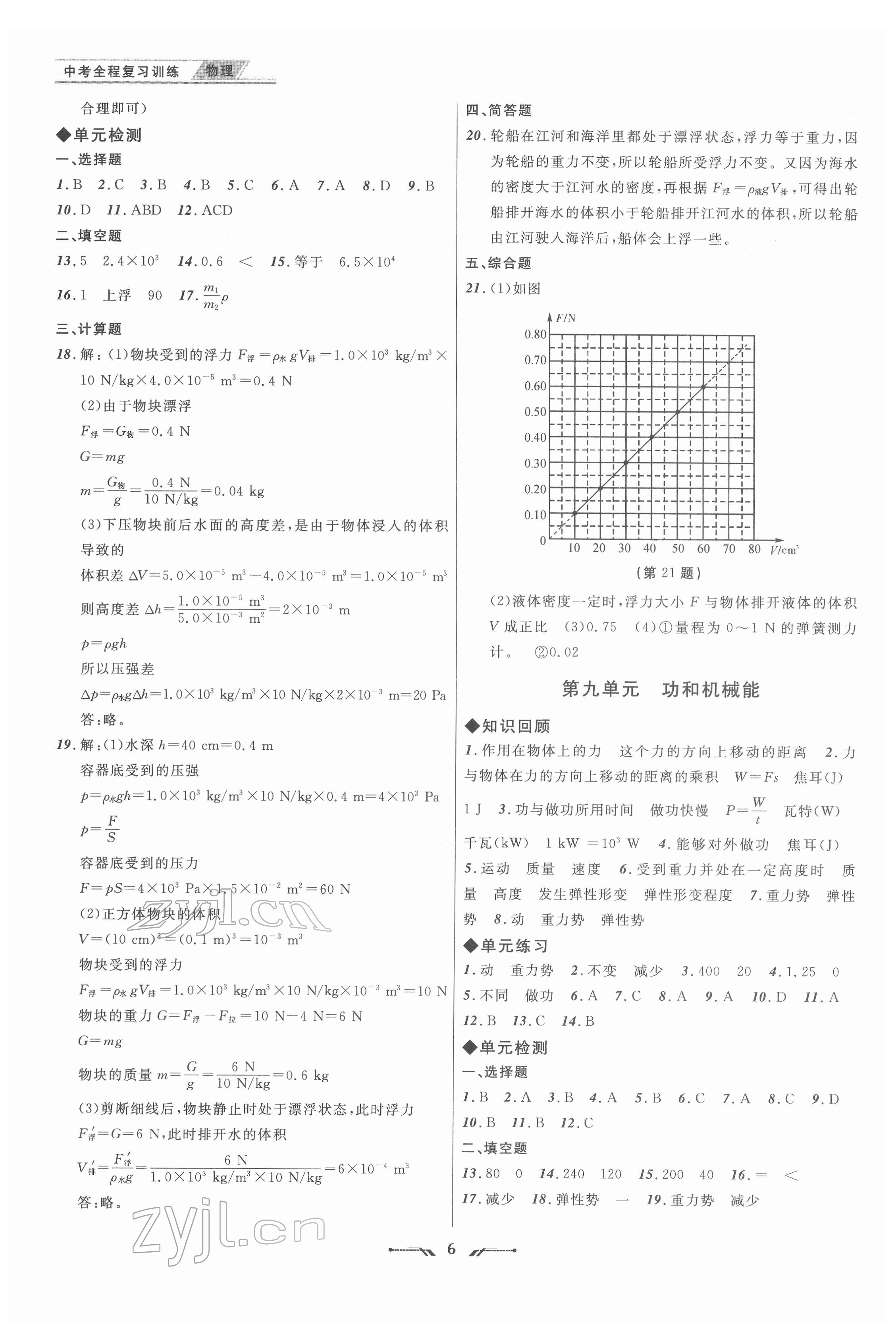 2022年中考全程复习训练物理大连专版 第6页