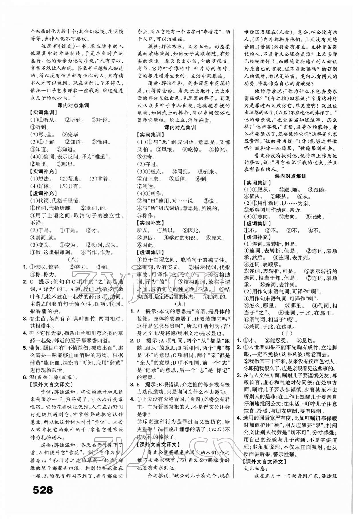 2022年全優(yōu)中考系統(tǒng)總復(fù)習(xí)語文河北專版 第4頁