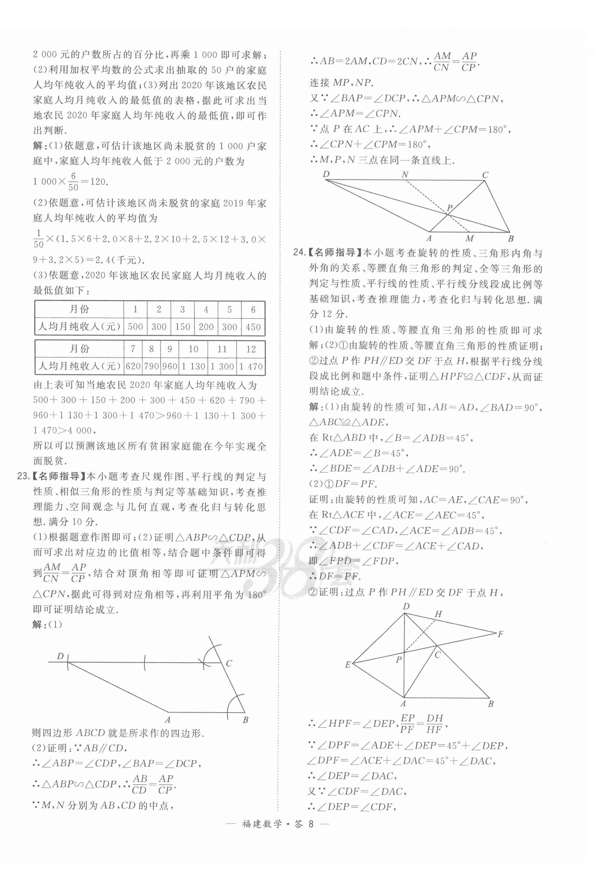 2022年天利38套中考試題精選數(shù)學(xué)福建專版 第8頁