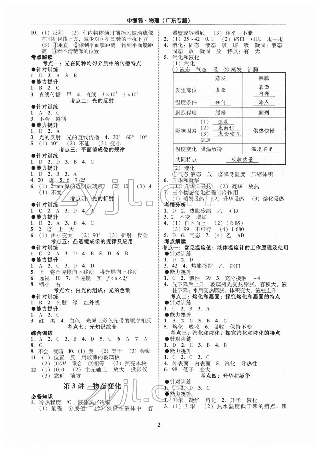 2022年中考易物理廣東專版 第2頁