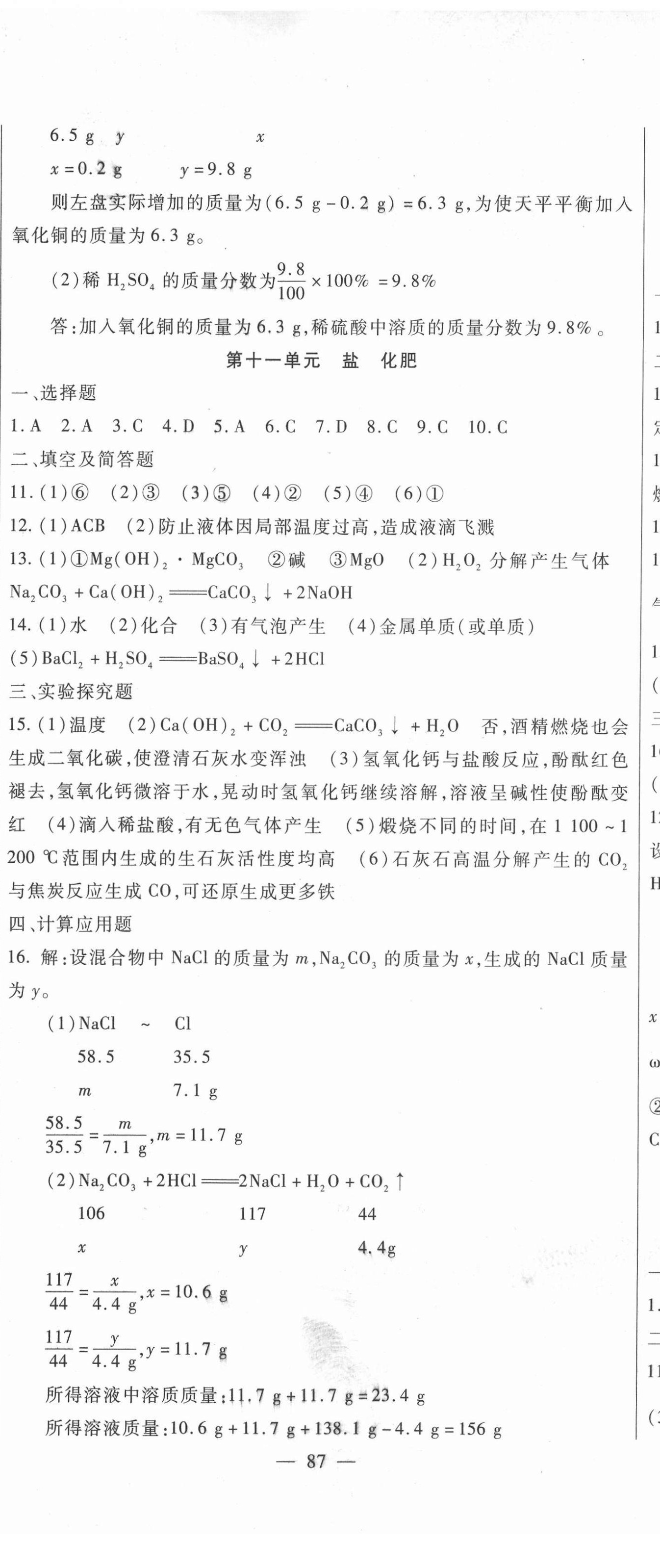 2022年海淀金卷中考總復(fù)習(xí)化學(xué) 第8頁(yè)