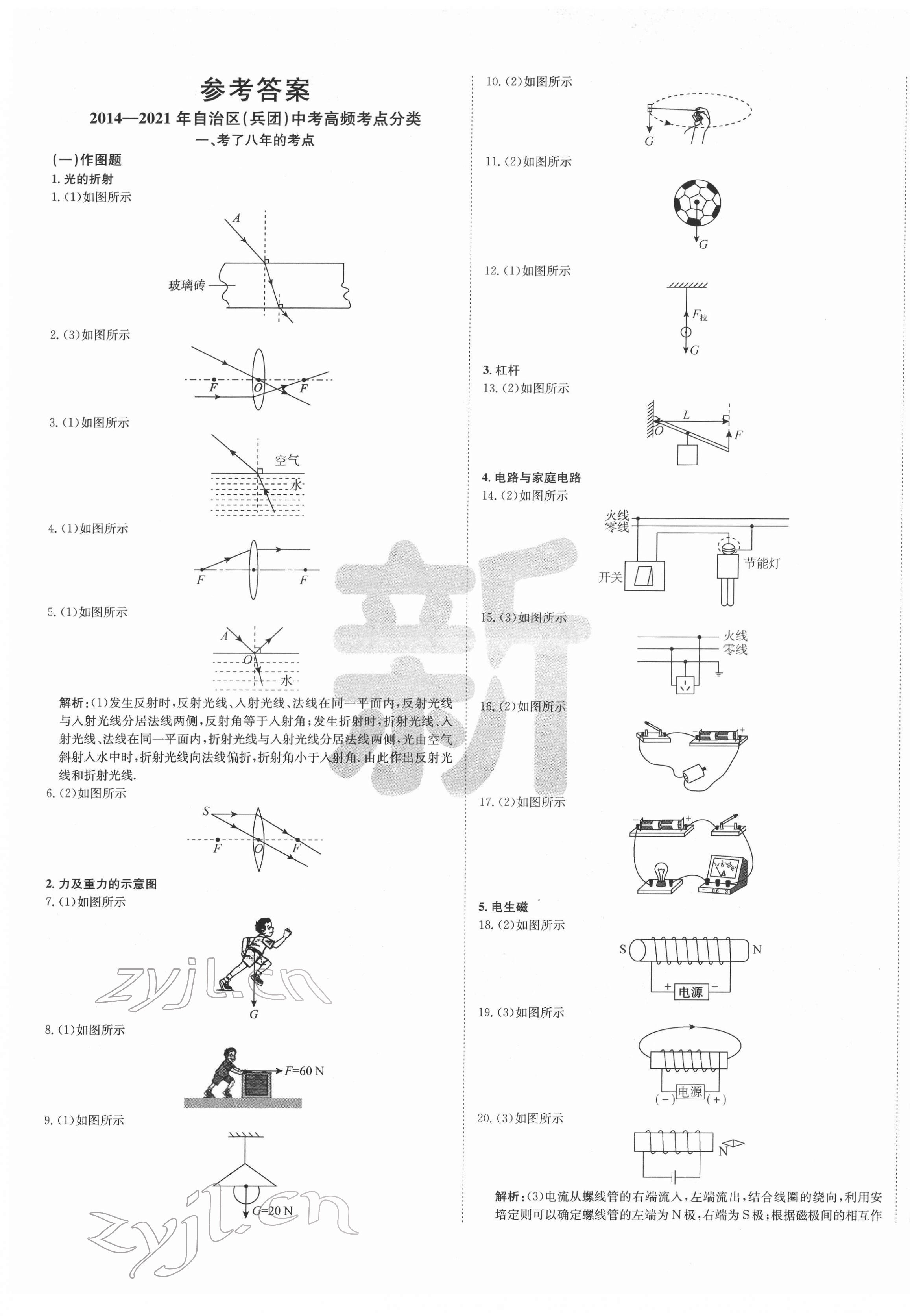 2022年新疆中考真題卷物理 第1頁