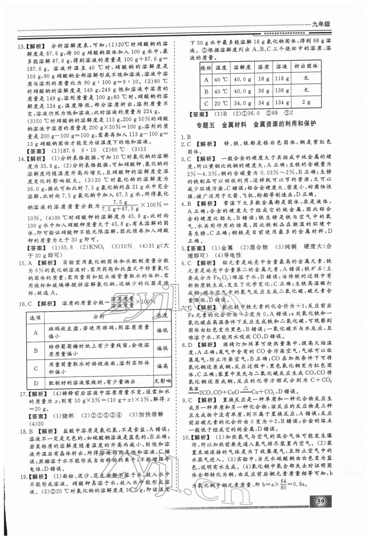 2022年文轩假期生活指导九年级化学 第3页