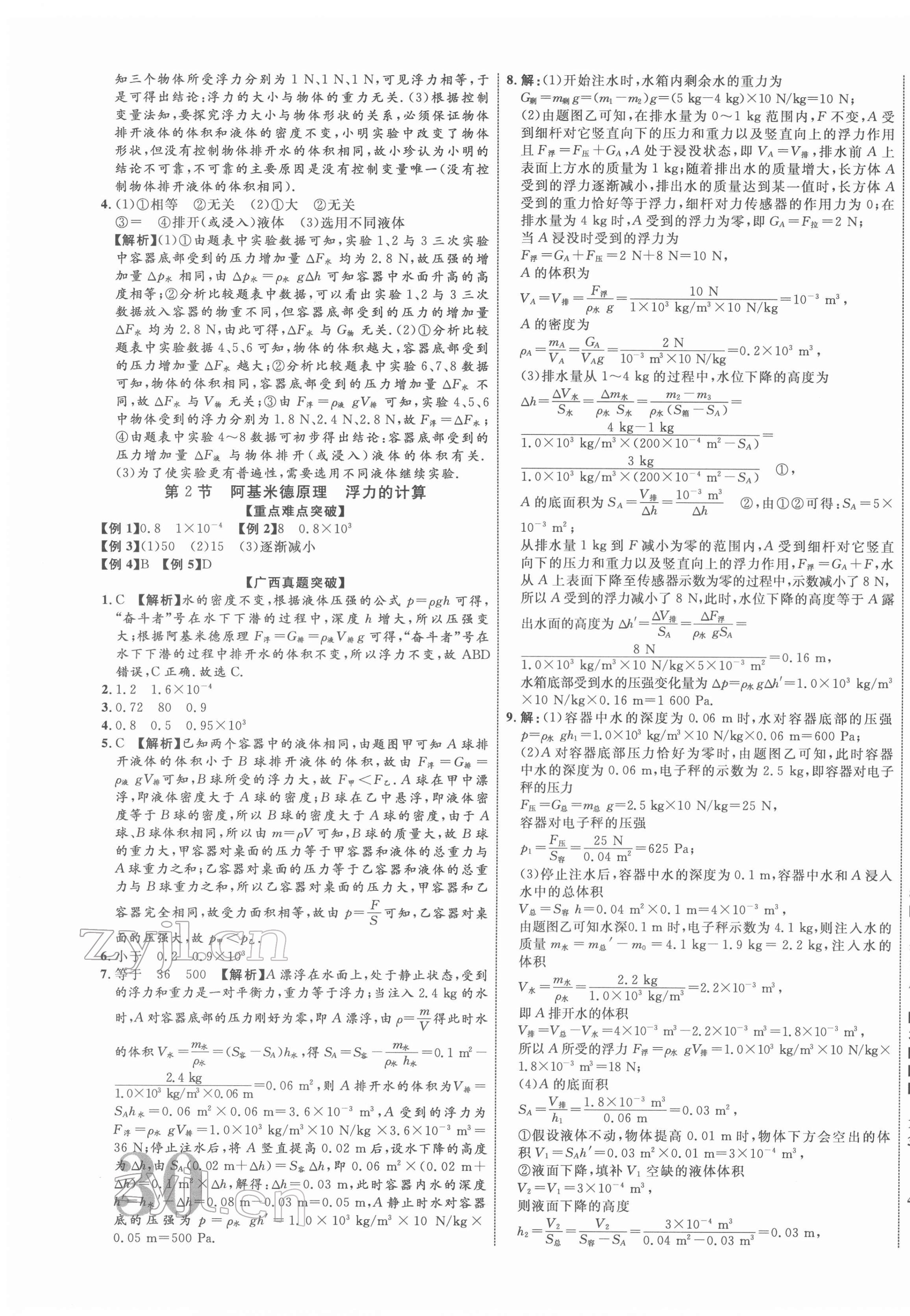 2022年廣西中考優(yōu)化指導(dǎo)物理 第11頁