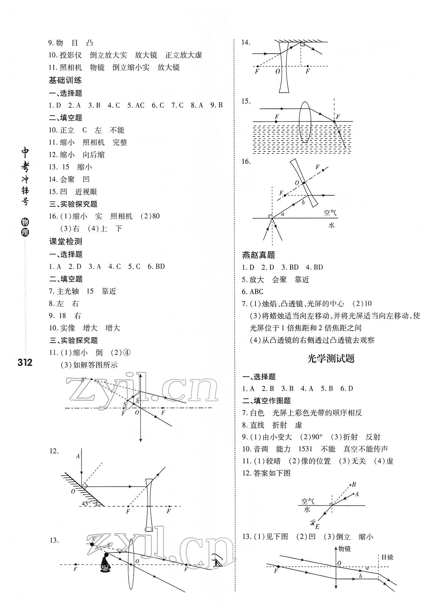 2022年中考沖鋒號物理 參考答案第4頁
