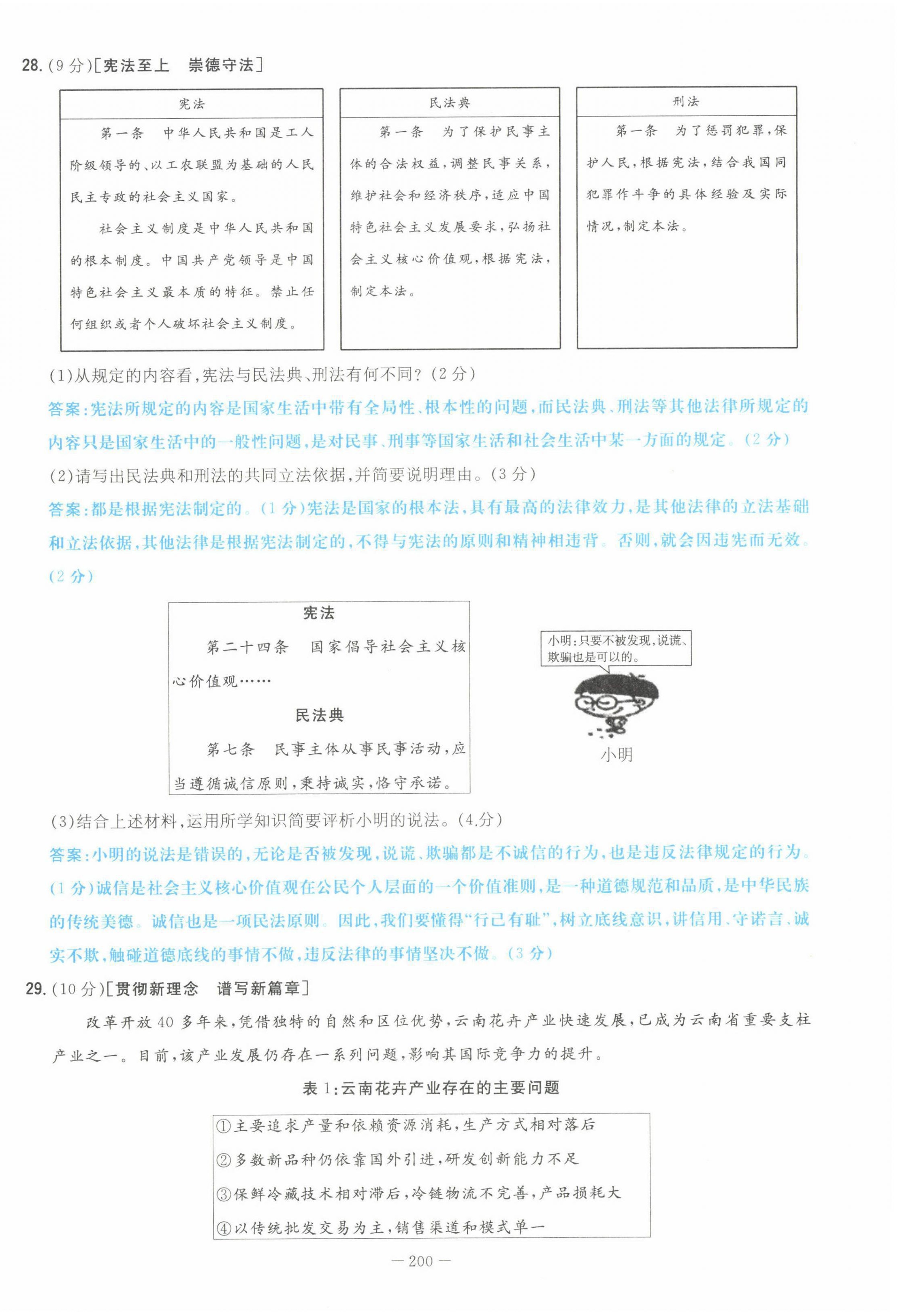 2022年云南省初中學(xué)業(yè)水平考試導(dǎo)與練道德與法治云南專版 第14頁