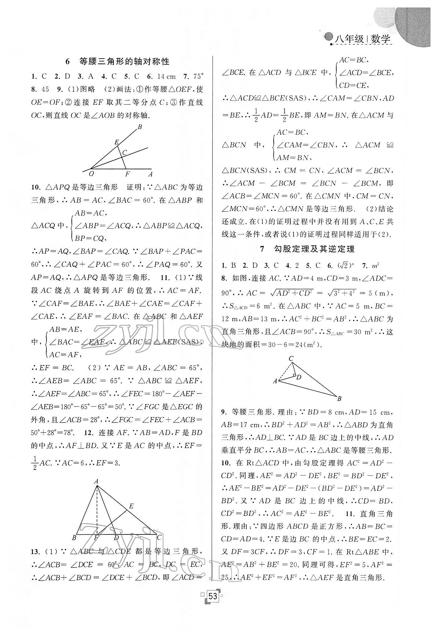 2022年寒假提優(yōu)集訓(xùn)20天八年級(jí)數(shù)學(xué)蘇科版 第3頁
