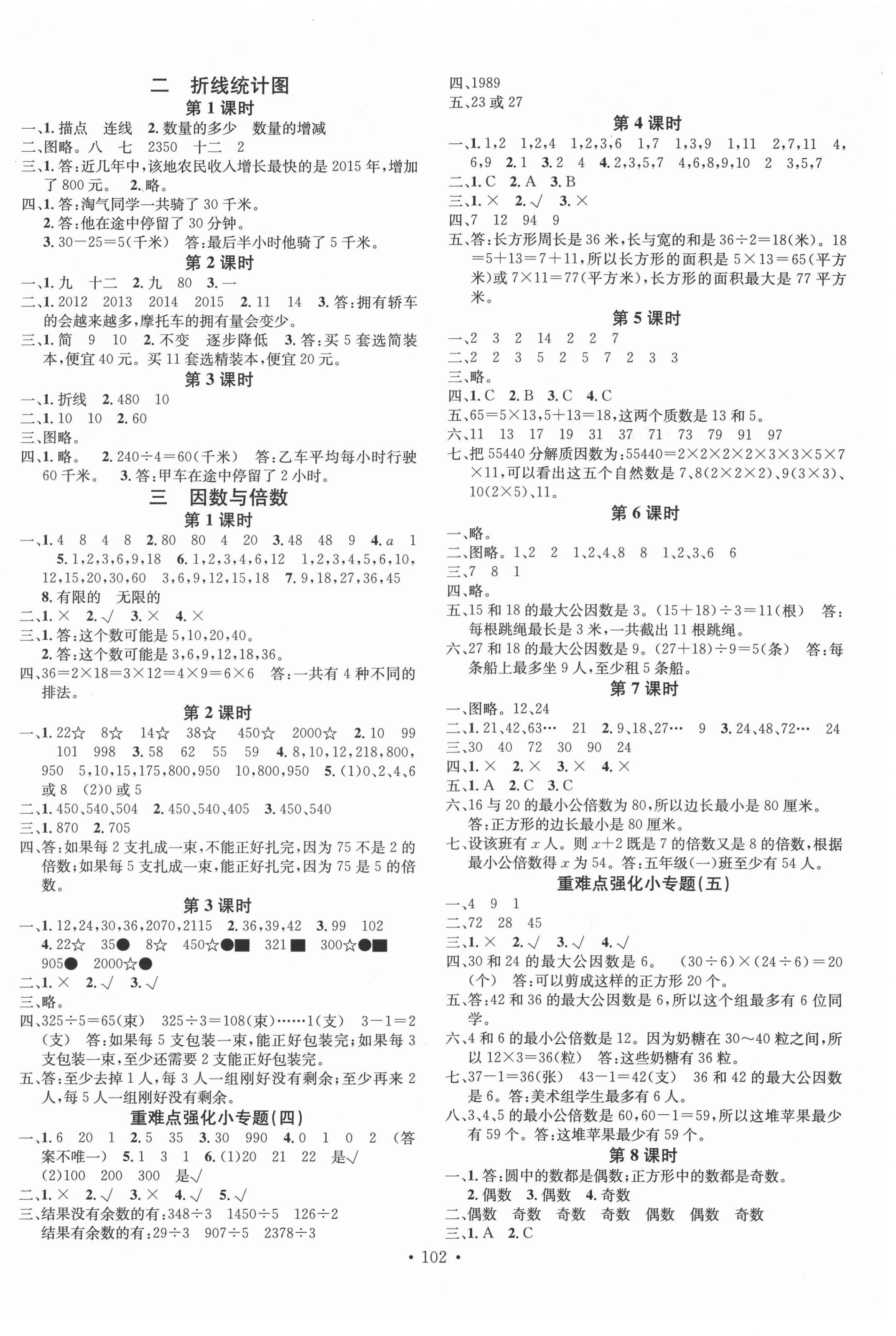 2022年名校課堂五年級數(shù)學下冊蘇教版 第2頁