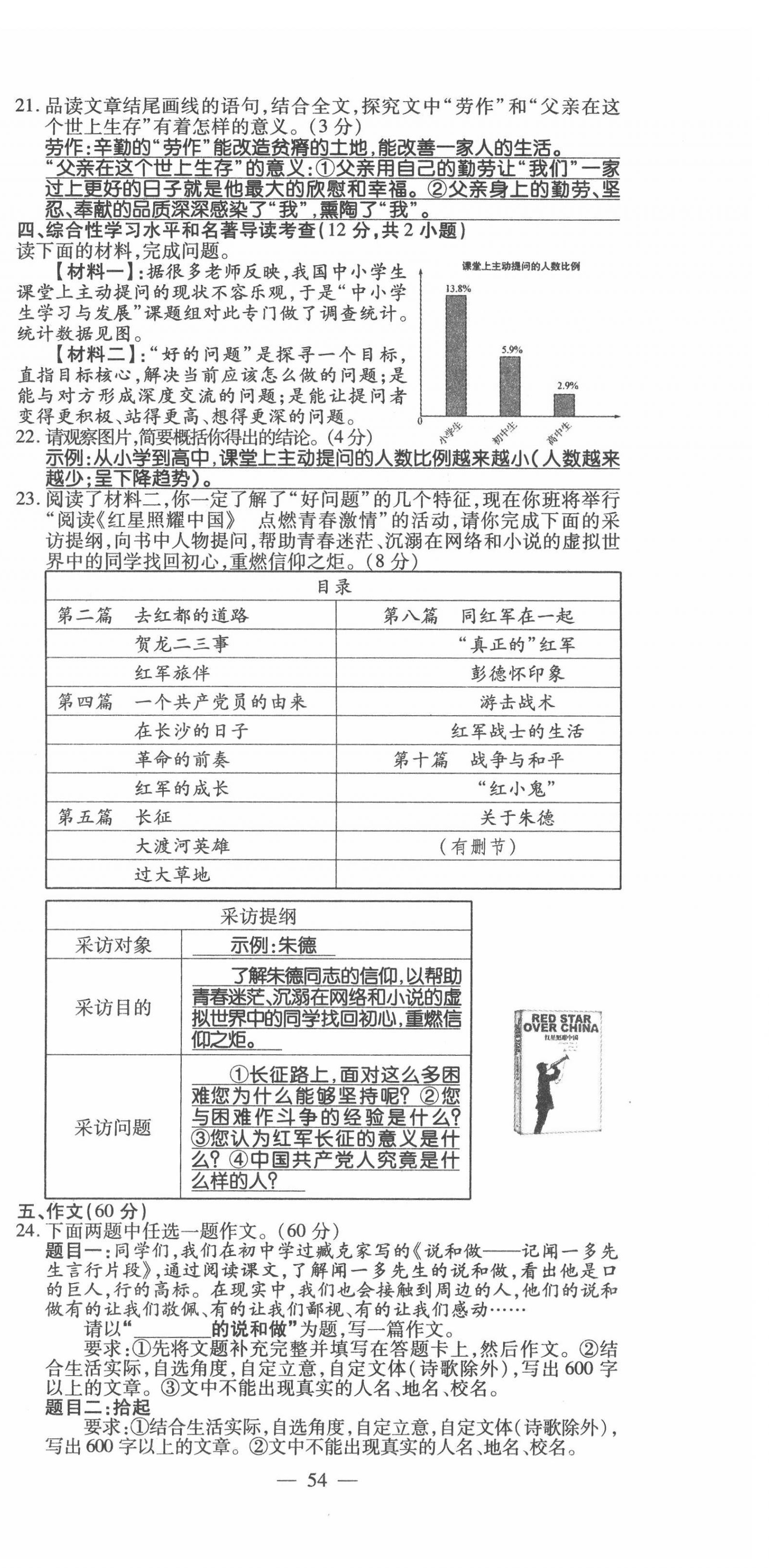 2022年名師學(xué)案中考復(fù)習(xí)堂堂清語(yǔ)文中考黔東南專(zhuān)版 第54頁(yè)