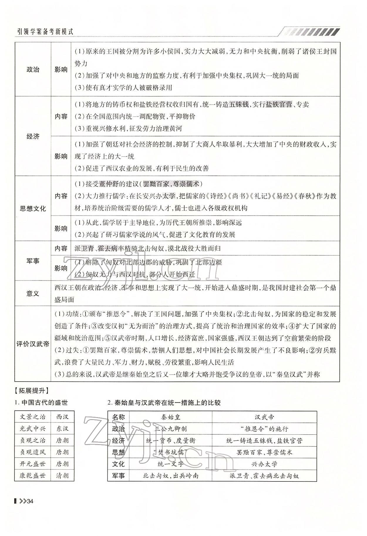 2022年名師學(xué)案中考復(fù)習(xí)堂堂清歷史中考黔東南專版 參考答案第63頁