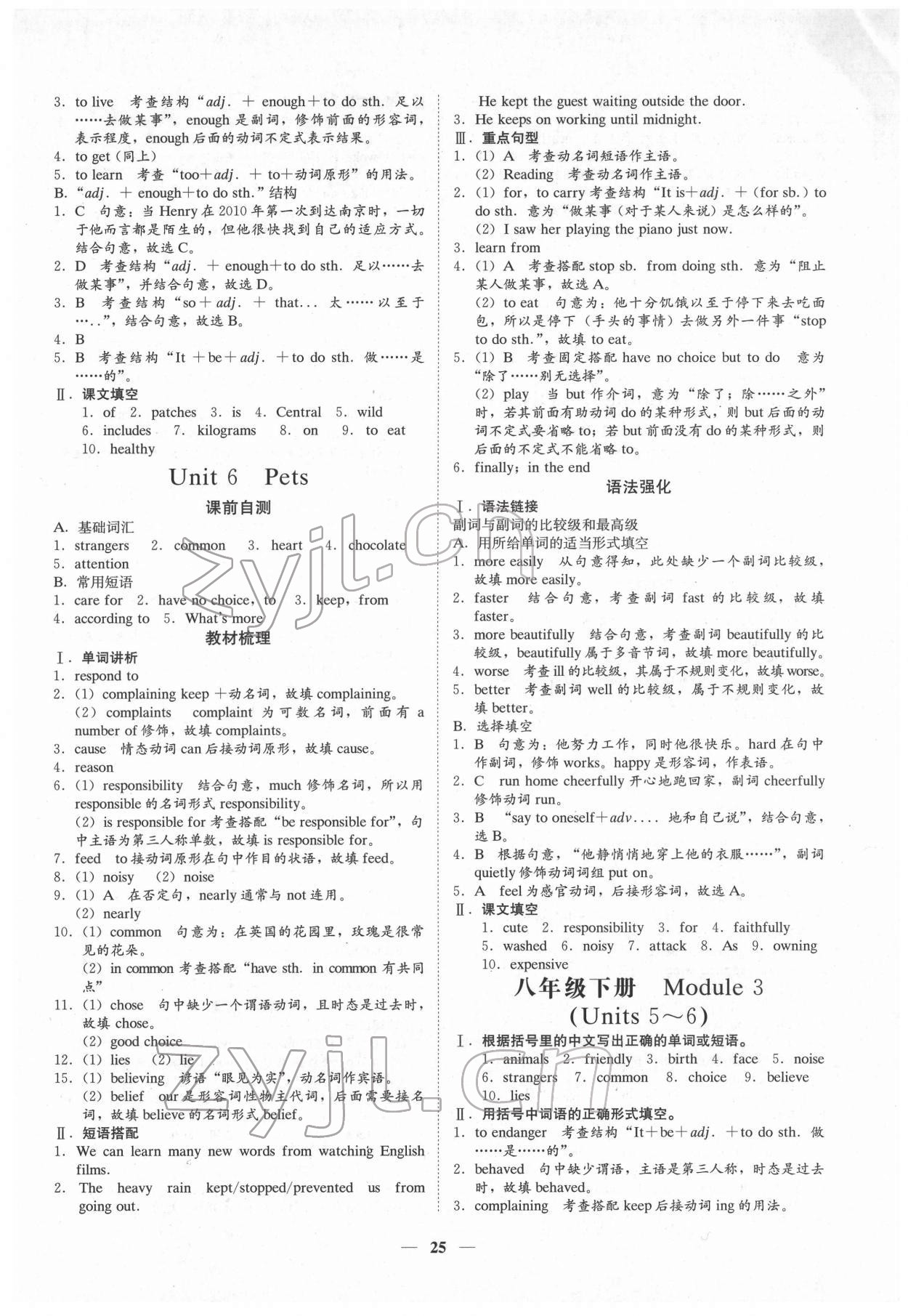 2022年名師金典英語深圳專版 第25頁