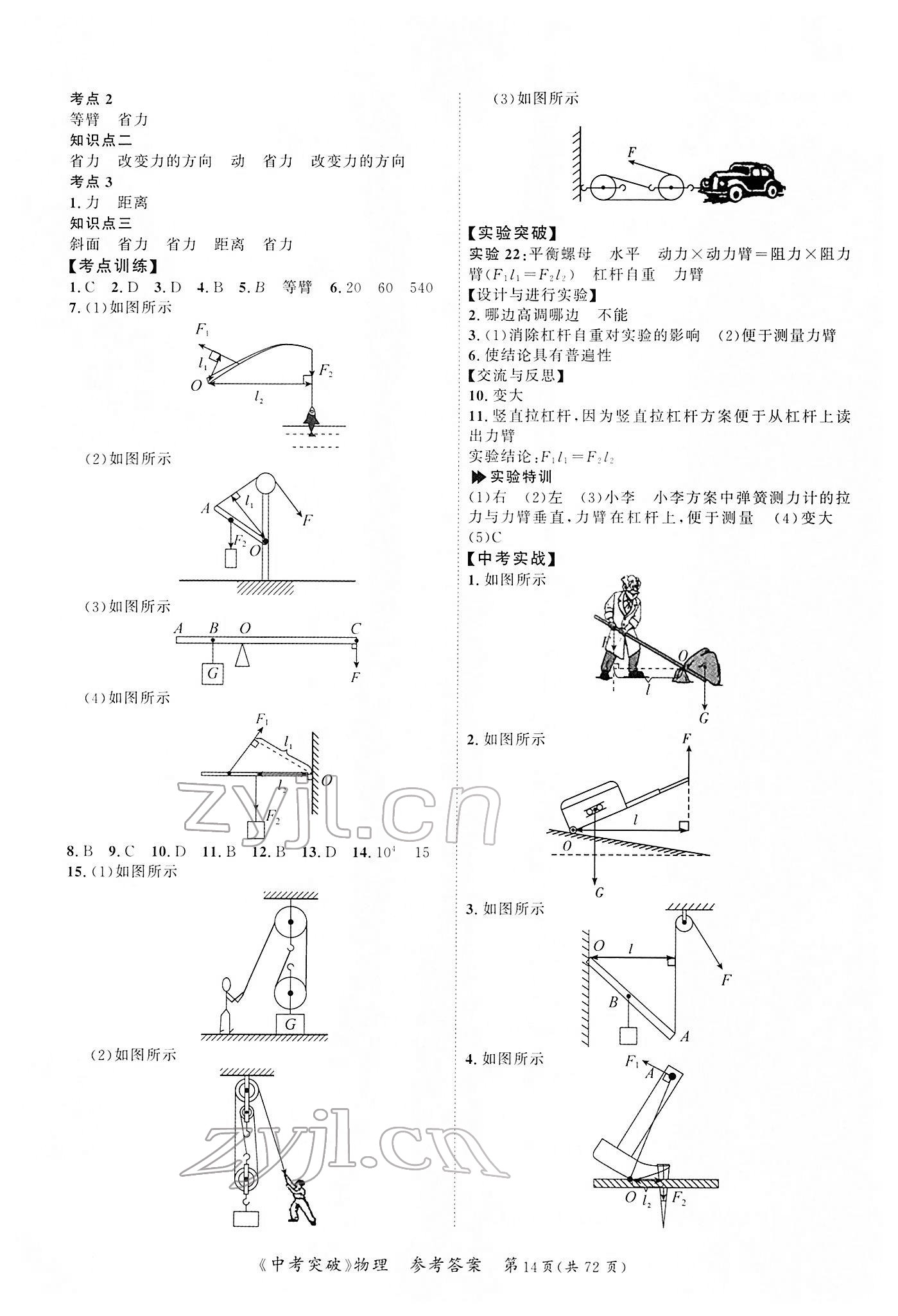 2022年中考突破物理 第14頁(yè)