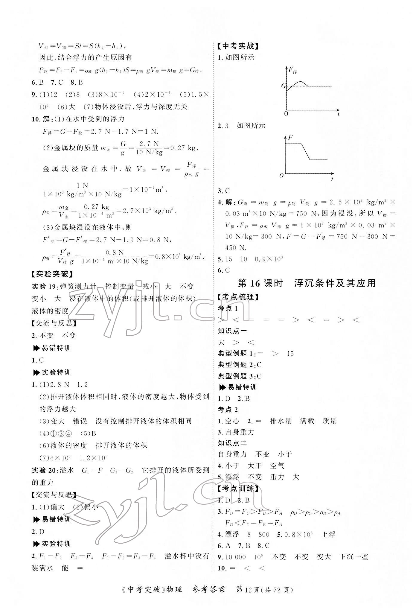 2022年中考突破物理 第12頁(yè)