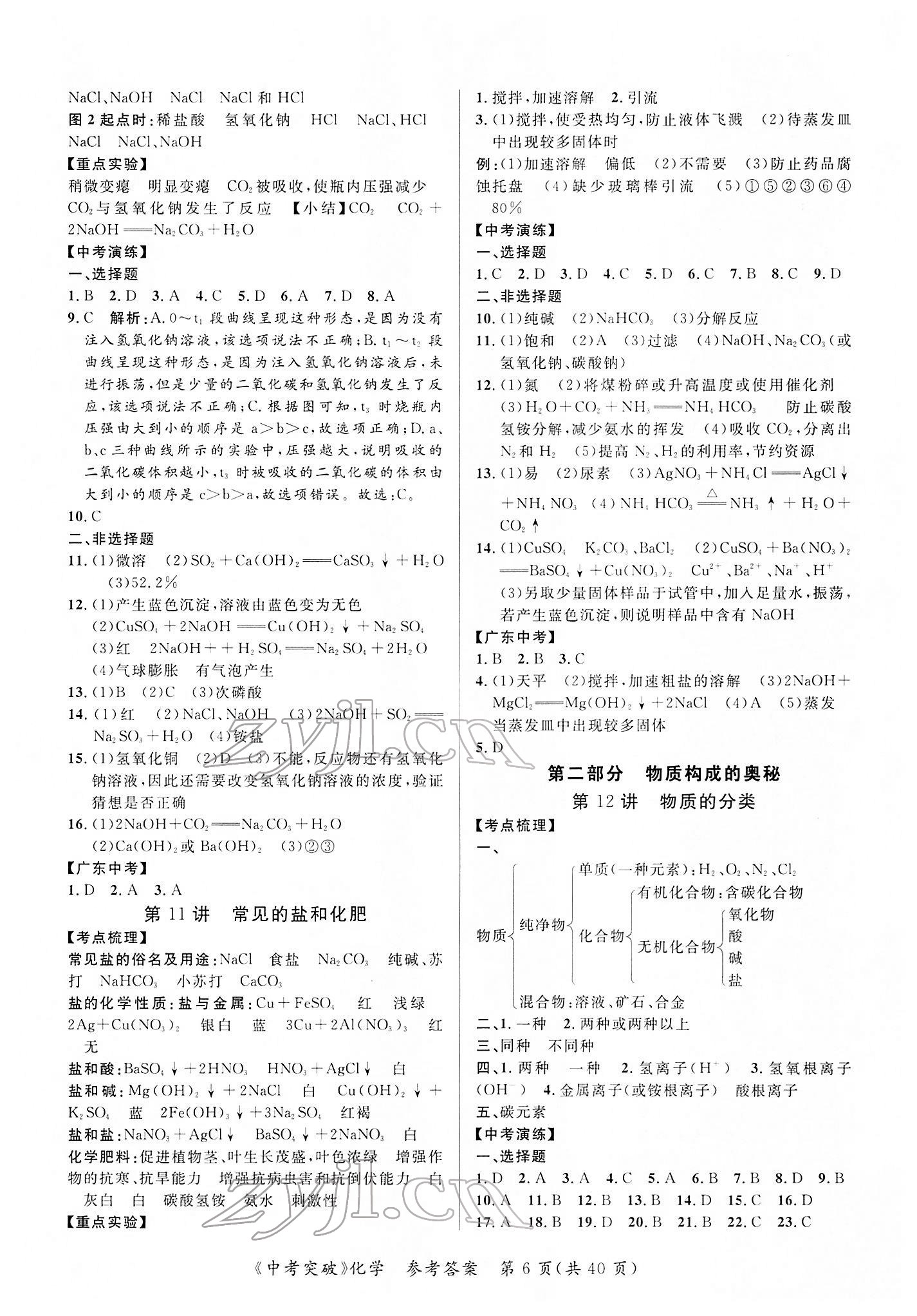 2022年中考突破化學(xué) 第6頁