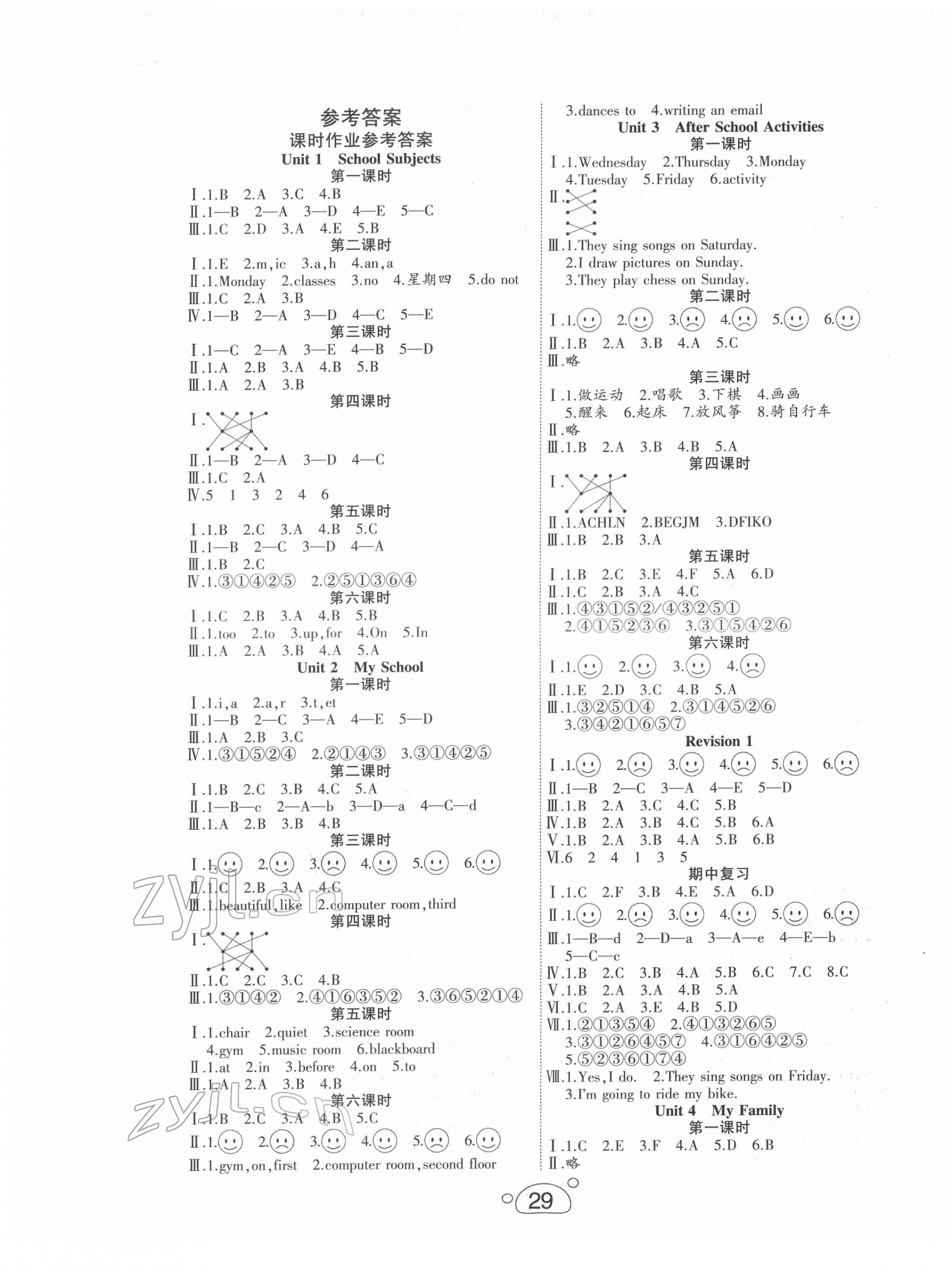 2022年優派全能檢測三年級英語下冊人教PEP版 第1頁