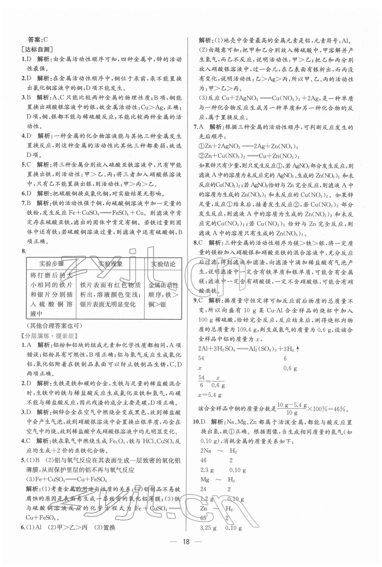 2022年同步导学案课时练九年级化学下册人教版 第4页