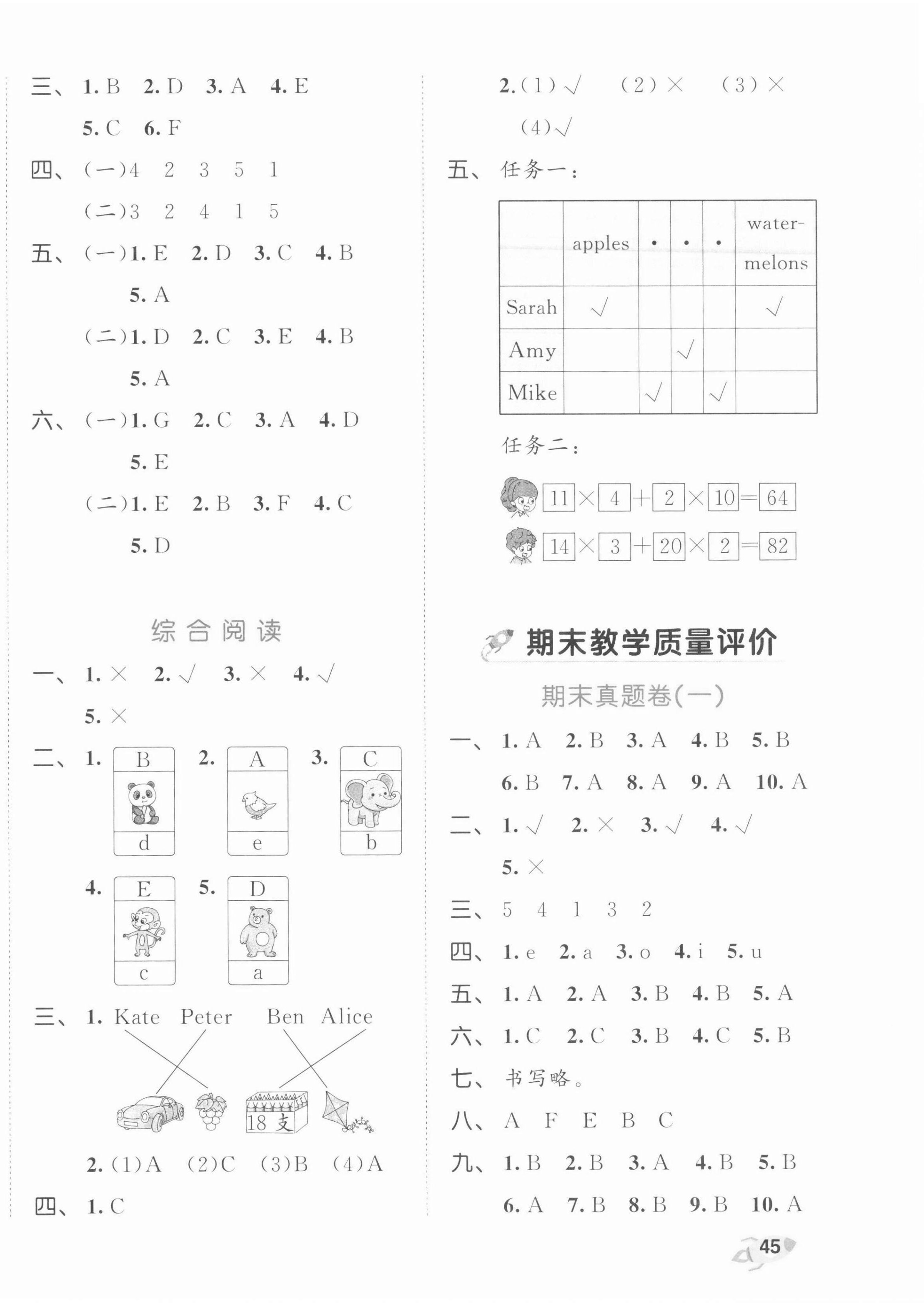 2022年53全優(yōu)卷三年級英語下冊人教版 第6頁