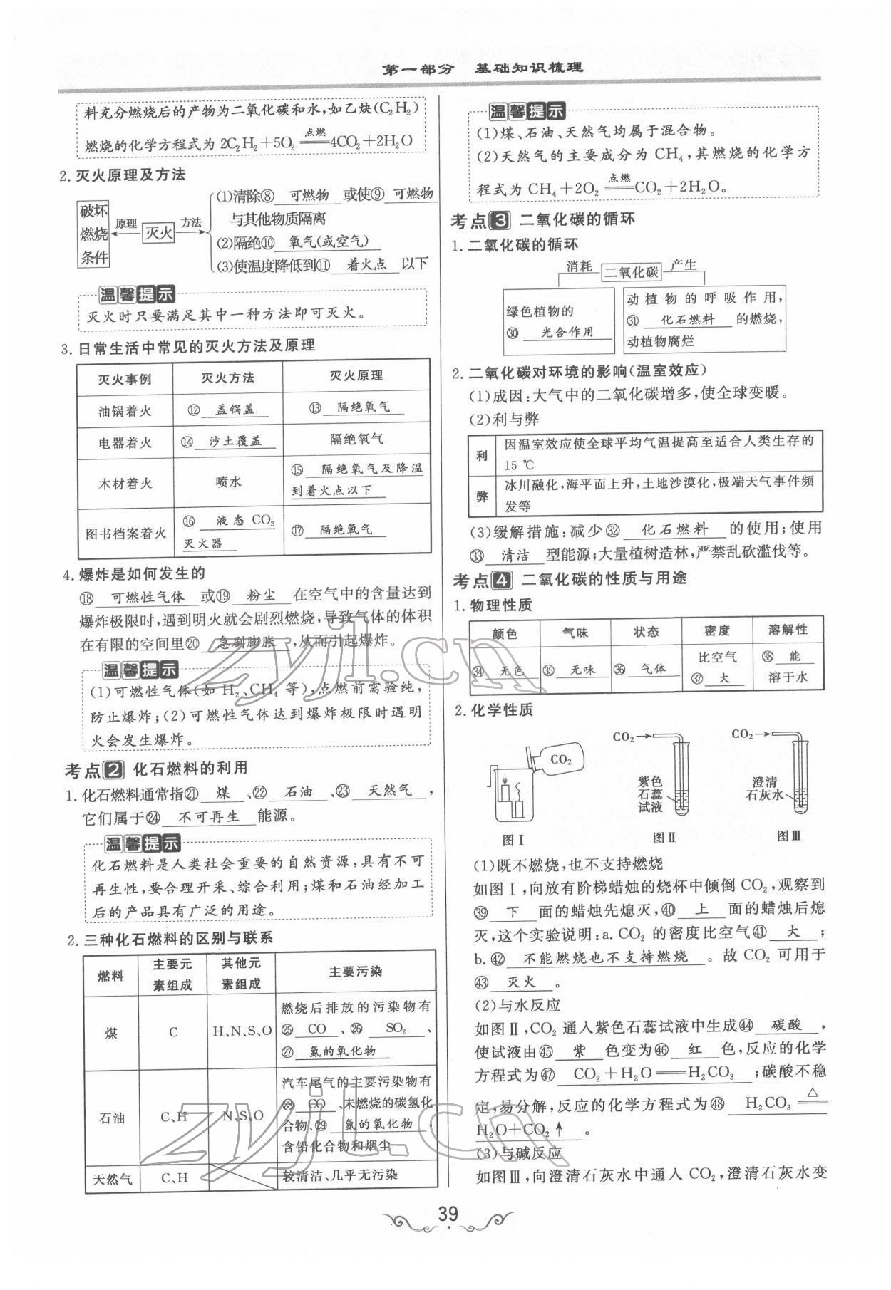 2022年簡易通中考總復(fù)習(xí)化學(xué) 參考答案第39頁