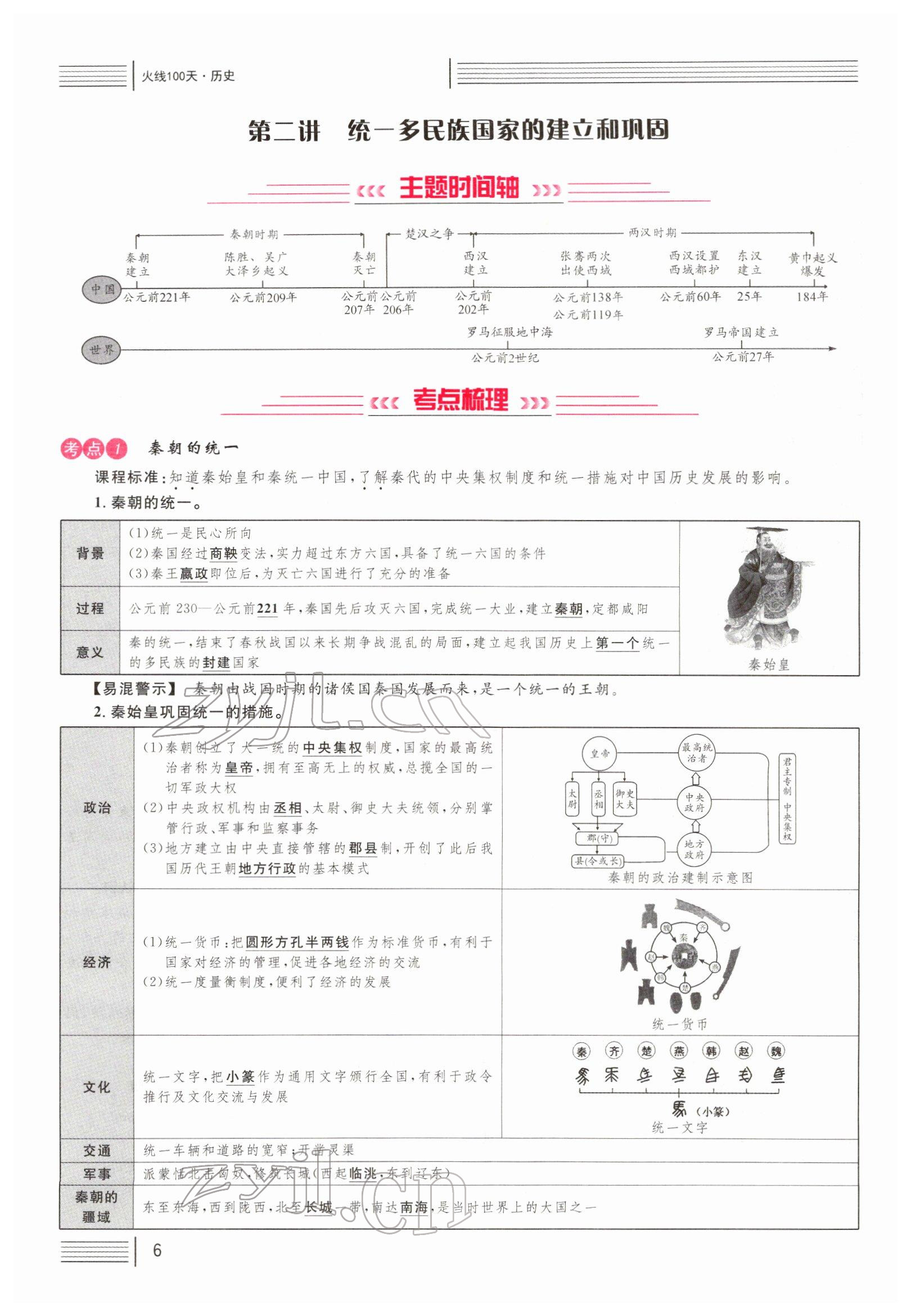 2022年火線100天中考滾動(dòng)復(fù)習(xí)法歷史四川專版 參考答案第6頁(yè)