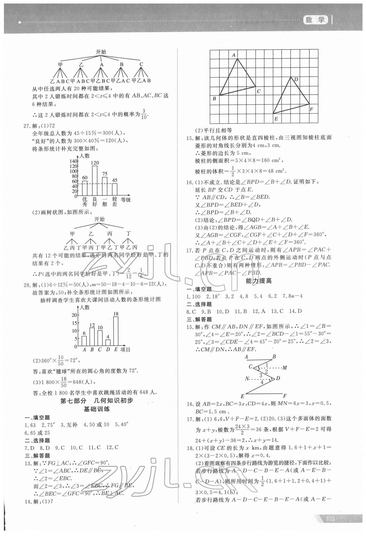 2022年資源與評(píng)價(jià)中考全程總復(fù)習(xí)數(shù)學(xué) 參考答案第9頁(yè)