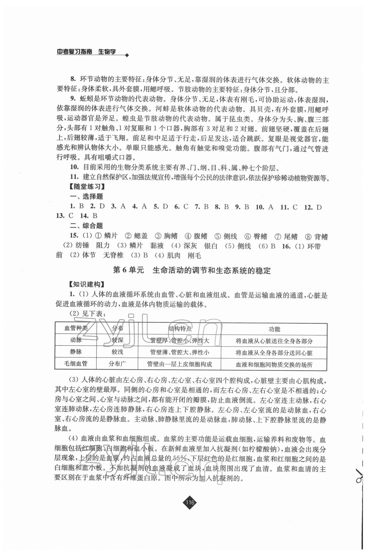 2022年中考復(fù)習(xí)指南生物 第6頁(yè)