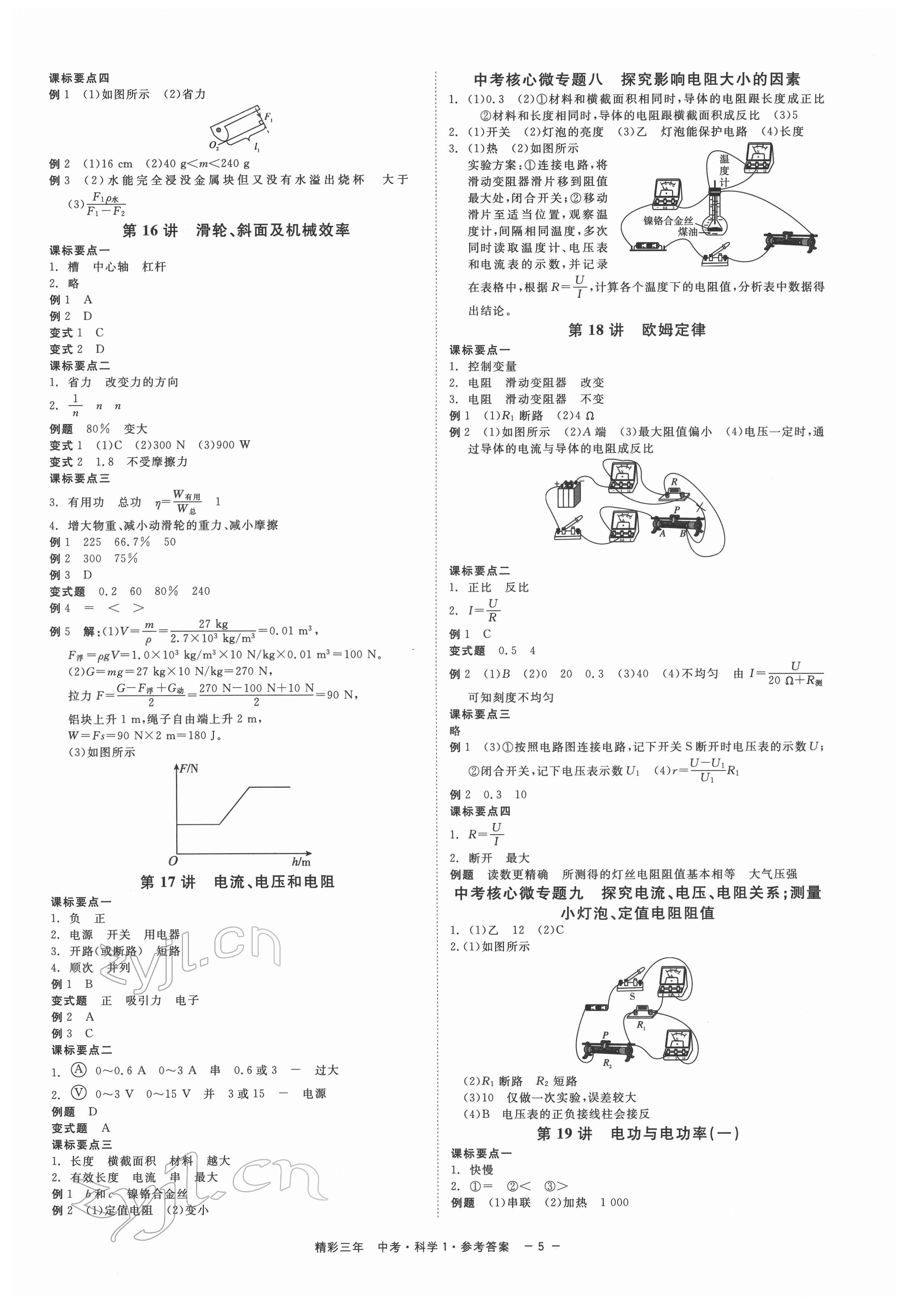 2022年精彩三年科學(xué)中考杭州專版 第5頁