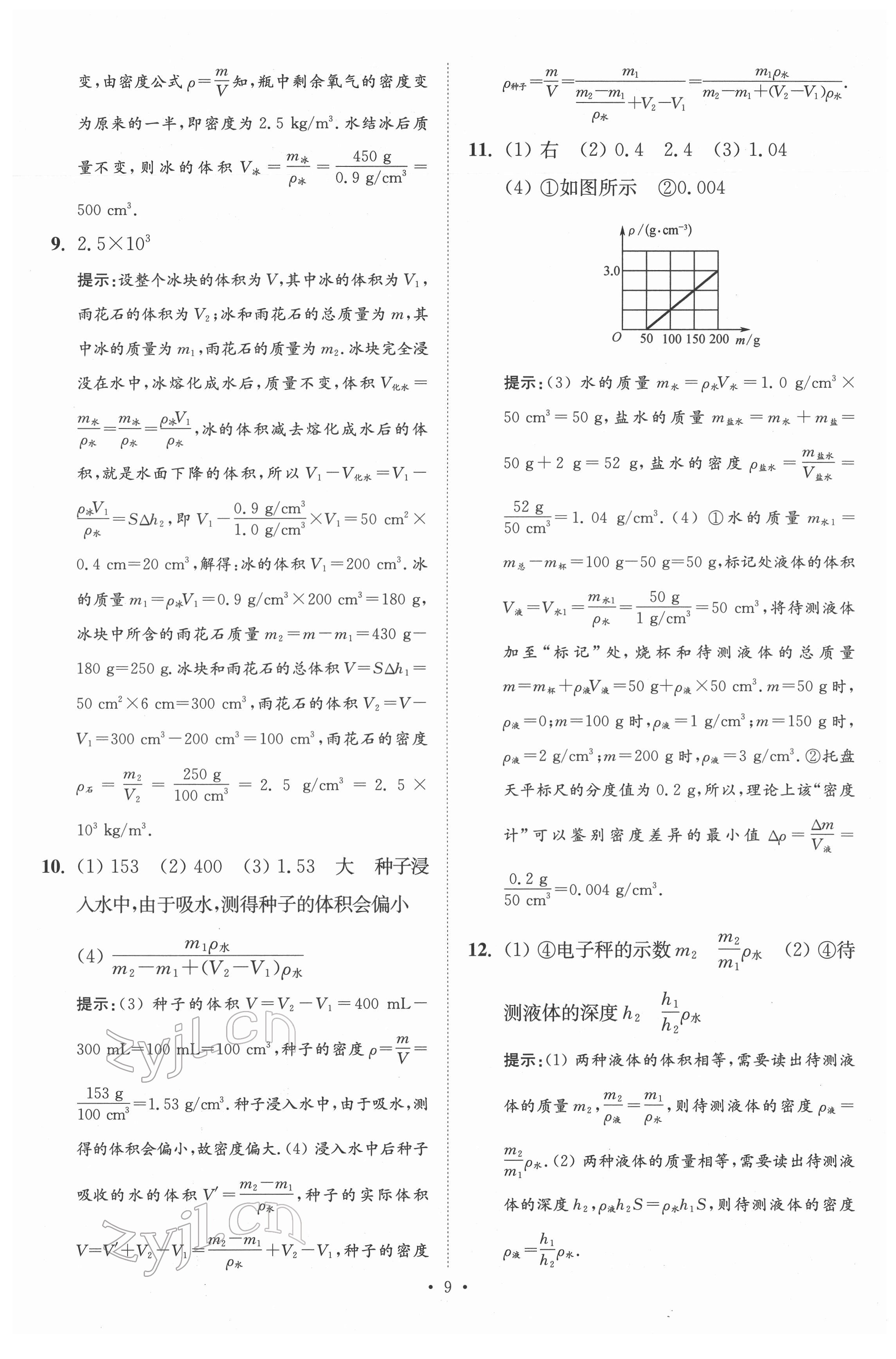 2022年中考物理小題狂做提優(yōu)版 第9頁