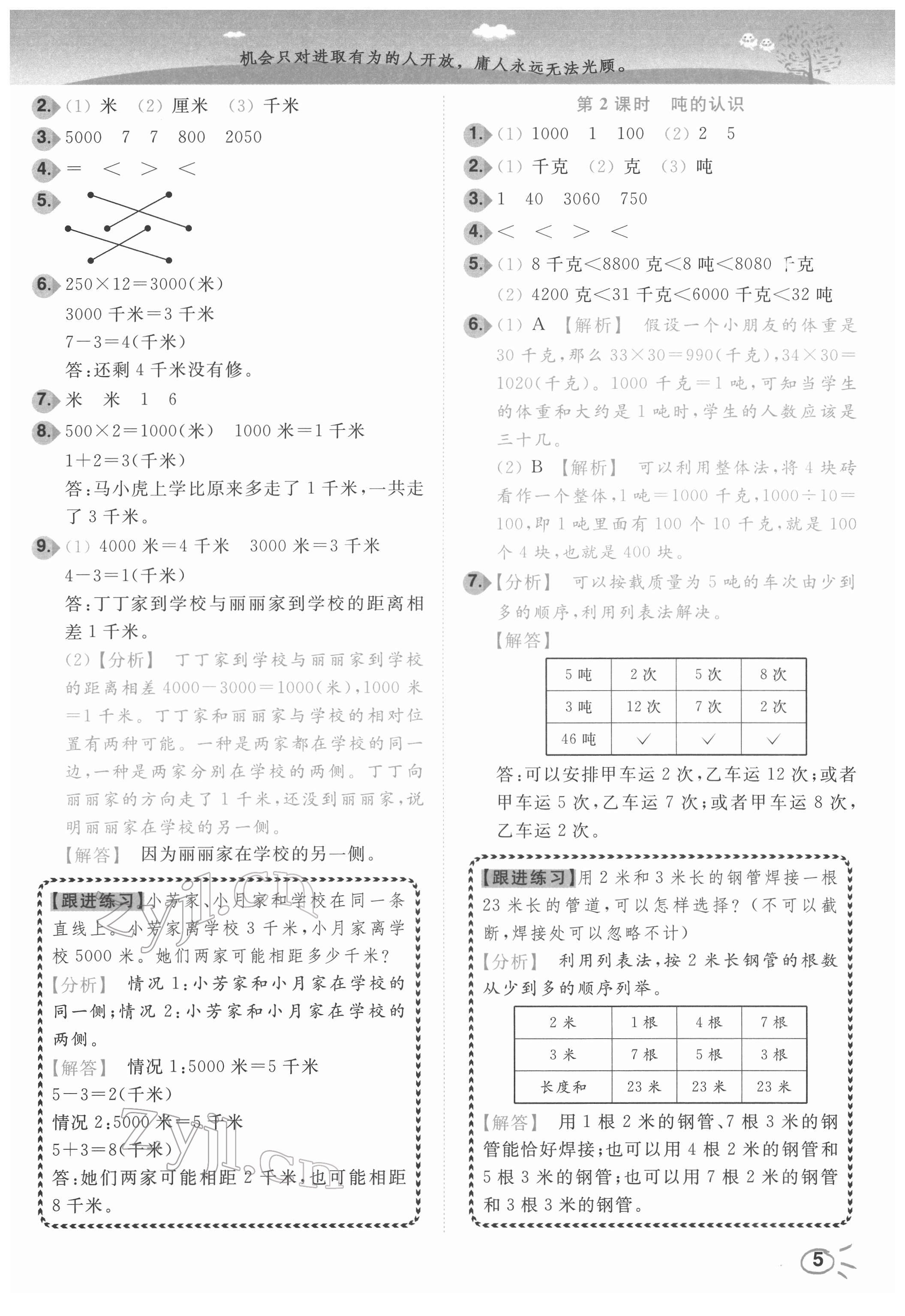 2022年ENBO小天才智能培優三年級數學下冊蘇教版 第5頁