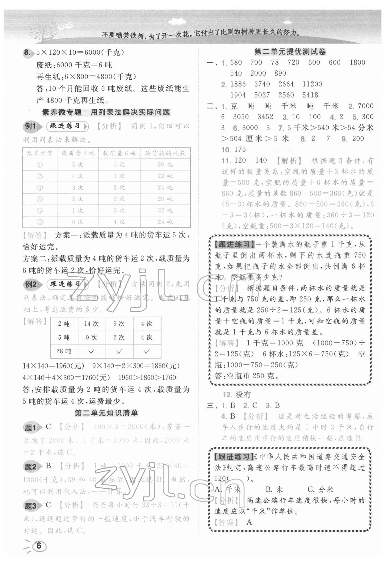 2022年ENBO小天才智能培優三年級數學下冊蘇教版 第6頁