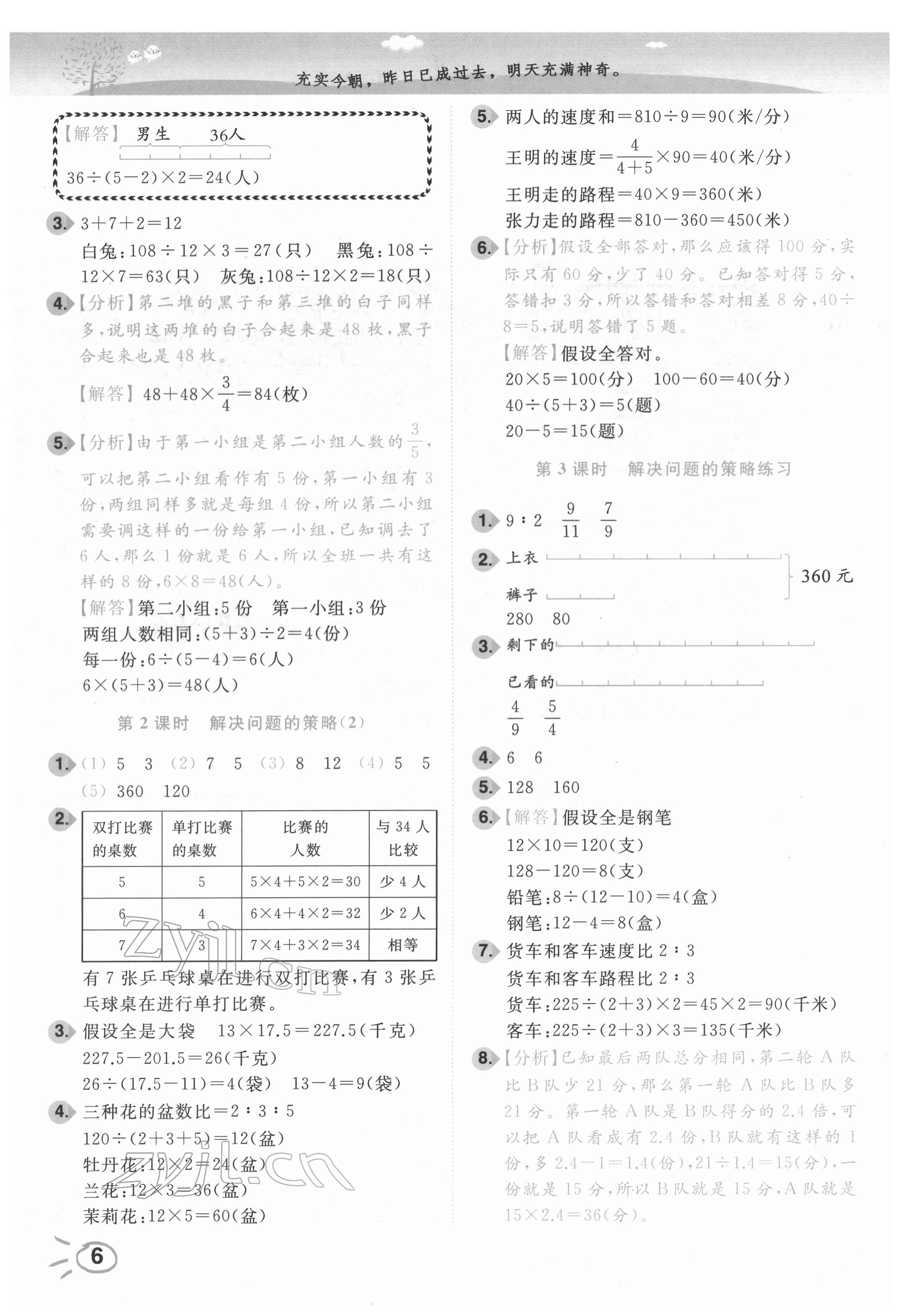 2022年ENBO小天才智能培優(yōu)六年級數(shù)學(xué)下冊蘇教版 第6頁