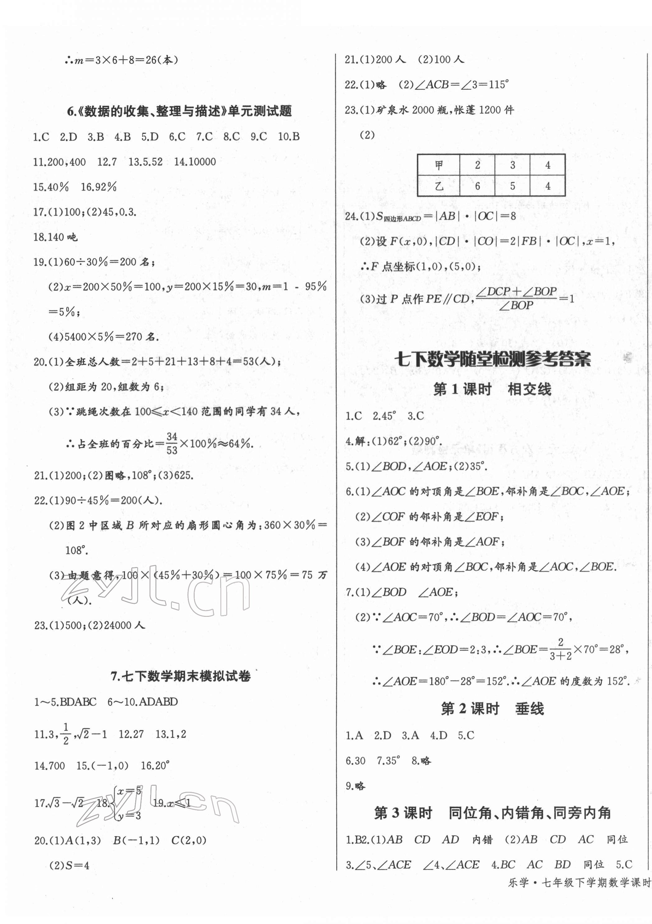 2022年樂學(xué)課堂課時學(xué)講練七年級數(shù)學(xué)下冊人教版 第3頁